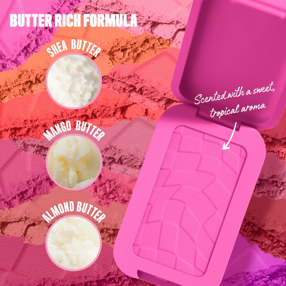 NYX PROFESSIONAL MAKEUP Buttermelt Powder Blush, Fade and Transfer-Resistant Blush, Up to 12HR Make Up Wear, Vegan Formula - For The Butta-NYX PROFESSIONAL MAKEUP Buttermelt Powder Blush, Fade and Transfer-Resistant Blush, Up to 12HR Make Up Wear, Vegan Formula - For The Butta