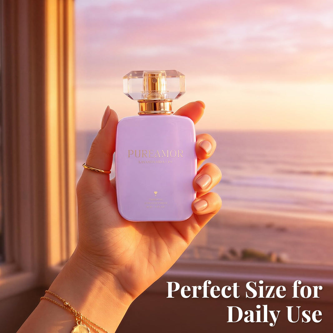 PUREAMOR Pheromone Perfume for Women, Moonlight Mellow Extrait de Parfum - Long Lasting Sweet Floral Gourmand Scent, 30% High Concentration, Full Size Fragrance Spray, 1.0 oz / 30 ml-PUREAMOR Pheromone Perfume for Women, Moonlight Mellow Extrait de Parfum - Long Lasting Sweet Floral Gourmand Scent, 30% High Concentration, Full Size Fragrance Spray, 1.0 oz / 30 ml