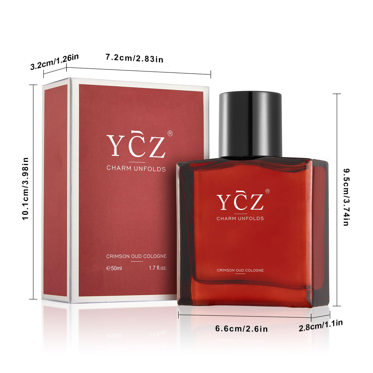 Ycz Midnight Marine Eau de Parfum for Men, 1.7 Fl Oz (50 mL), Long-Lasting Cologne, Fresh Marine & Woody Fragrance with Grapefruit, Ginger and Cedar Notes for Daily Wear, Date Night and Gifts-Ycz Midnight Marine Eau de Parfum for Men, 1.7 Fl Oz (50 mL), Long-Lasting Cologne, Fresh Marine & Woody Fragrance with Grapefruit, Ginger and Cedar Notes for Daily Wear, Date Night and Gifts