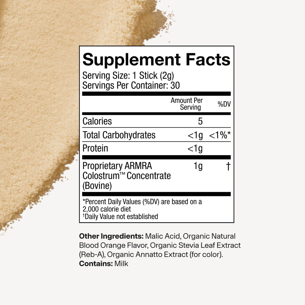 ARMRA Colostrum™ Powder | Blood Orange | Gut Health & Bloating | Skin & Hair | Immunity | Keto, Gluten & Fat-Free | 30 Servings-ARMRA Colostrum™ Powder | Blood Orange | Gut Health & Bloating | Skin & Hair | Immunity | Keto, Gluten & Fat-Free | 30 Servings