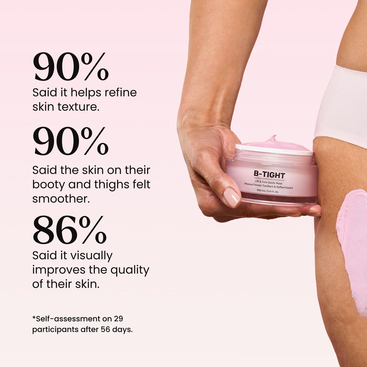 MAËLYS B-TIGHT Lift & Firm Booty Mask - Skin Tightening & Firming Cream for Booty & Thighs - Cellulite Cream with Caffeine & Brazilian Peppertree - Butt Mask for Smooth-Looking Skin (3.4 Fl Oz)-MAËLYS B-TIGHT Lift & Firm Booty Mask - Skin Tightening & Firming Cream for Booty & Thighs - Cellulite Cream with Caffeine & Brazilian Peppertree - Butt Mask for Smooth-Looking Skin (3.4 Fl Oz)