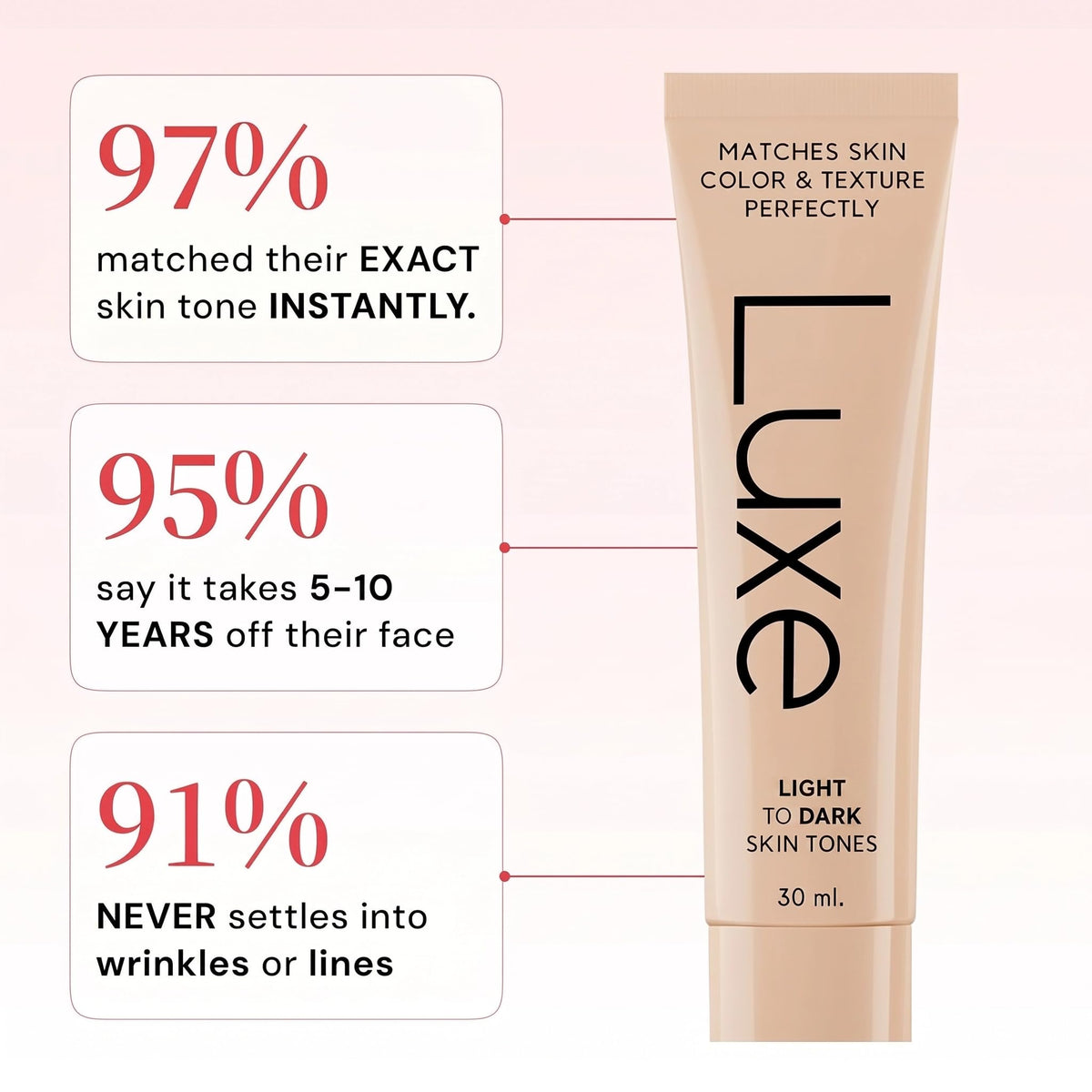 Luxe Color Changing Foundation – Medium-Luxe Color Changing Foundation – Medium