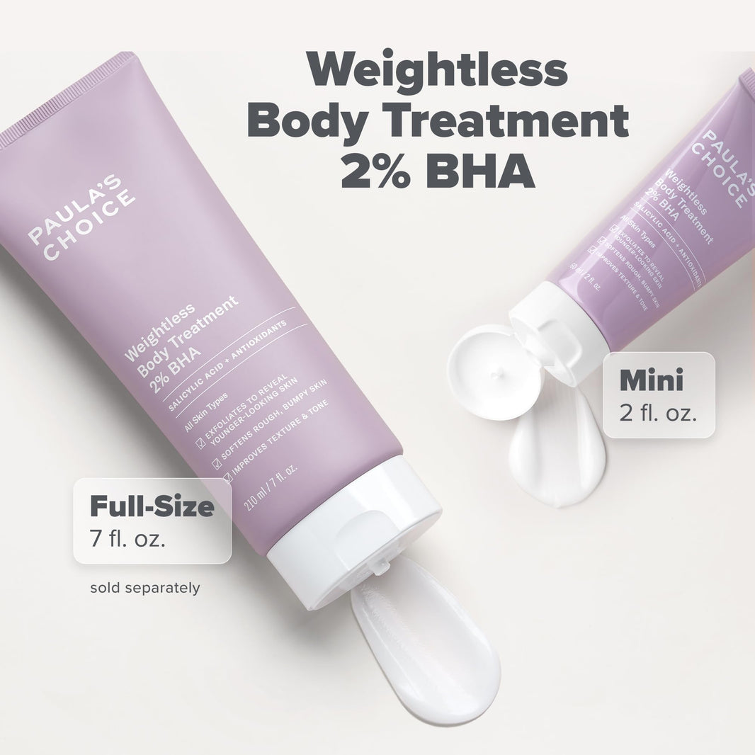 Paula's Choice Weightless Body Lotion Treatment 2% BHA, Salicylic Acid & Chamomile Lotion Exfoliant, Body Moisturizer for Keratosis Pilaris (KP) Prone Skin & Clogged Pores, Fragrance-Free-Paula's Choice Weightless Body Lotion Treatment 2% BHA, Salicylic Acid & Chamomile Lotion Exfoliant, Body Moisturizer for Keratosis Pilaris (KP) Prone Skin & Clogged Pores, Fragrance-Free