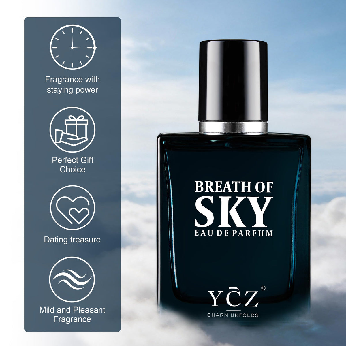 Ycz Midnight Marine Eau de Parfum for Men, 1.7 Fl Oz (50 mL), Long-Lasting Cologne, Fresh Marine & Woody Fragrance with Grapefruit, Ginger and Cedar Notes for Daily Wear, Date Night and Gifts-Ycz Midnight Marine Eau de Parfum for Men, 1.7 Fl Oz (50 mL), Long-Lasting Cologne, Fresh Marine & Woody Fragrance with Grapefruit, Ginger and Cedar Notes for Daily Wear, Date Night and Gifts