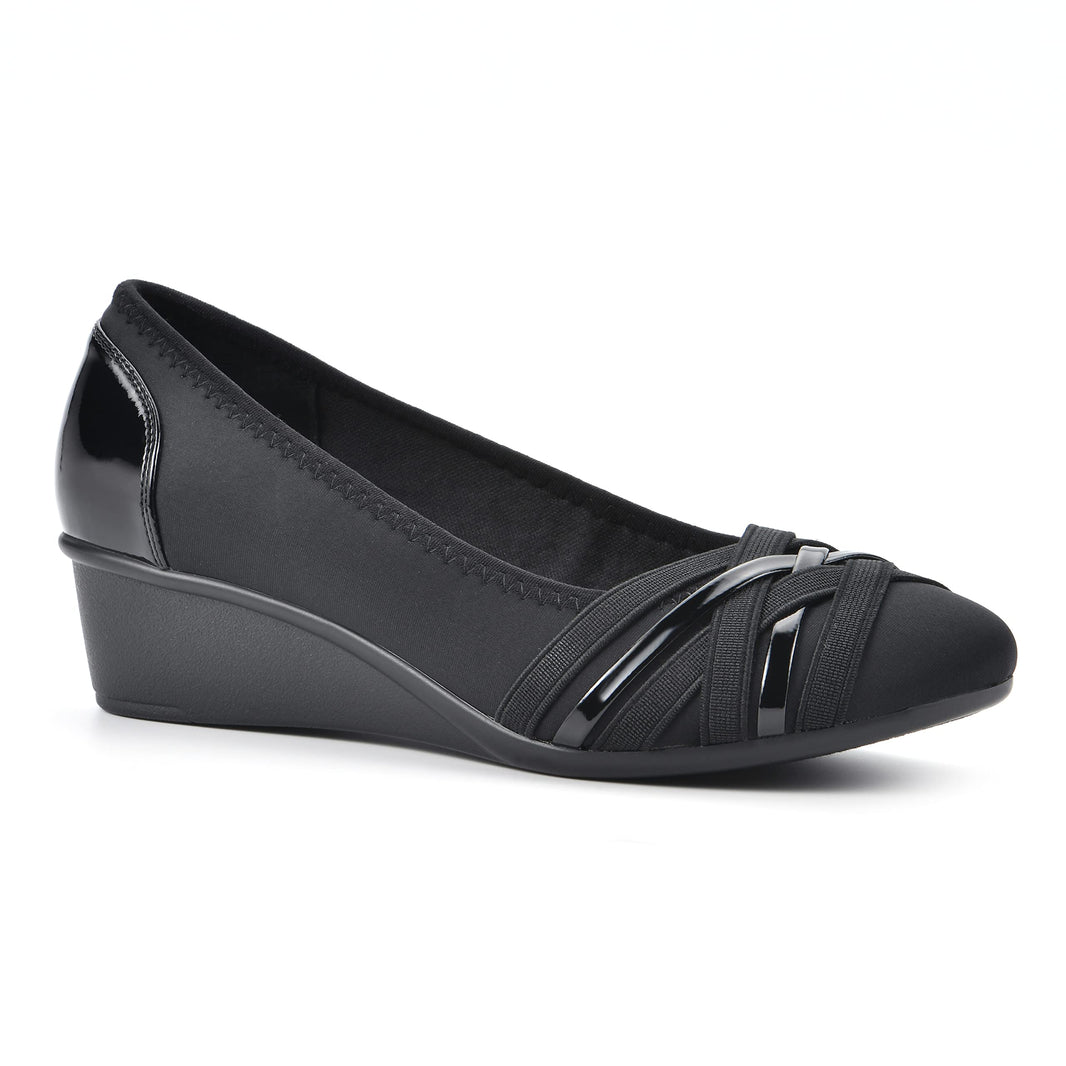 Cliffs by White Mountain Women's Bowie Cushioned Ballet Wedge Heel-Cliffs by White Mountain Women's Bowie Cushioned Ballet Wedge Heel