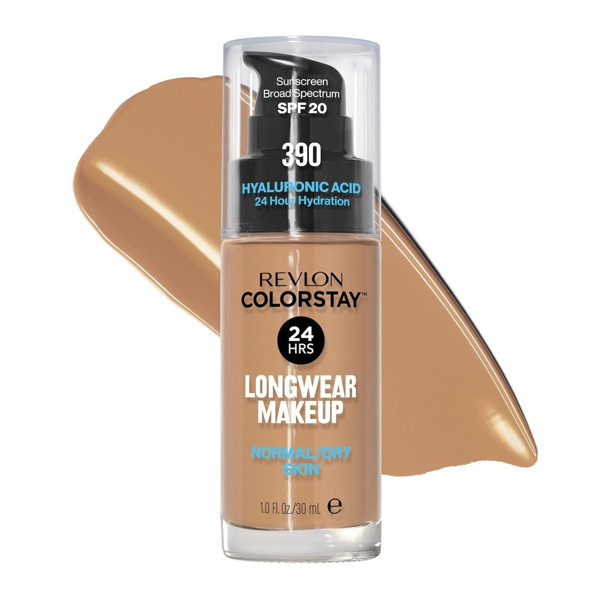 Revlon Liquid Foundation, ColorStay Face Makeup for Normal & Dry Skin, SPF 20, Longwear Medium-Full Coverage with Natural Finish, 240 Medium Beige, 1 Fl Oz-Revlon Liquid Foundation, ColorStay Face Makeup for Normal & Dry Skin, SPF 20, Longwear Medium-Full Coverage with Natural Finish, 240 Medium Beige, 1 Fl Oz