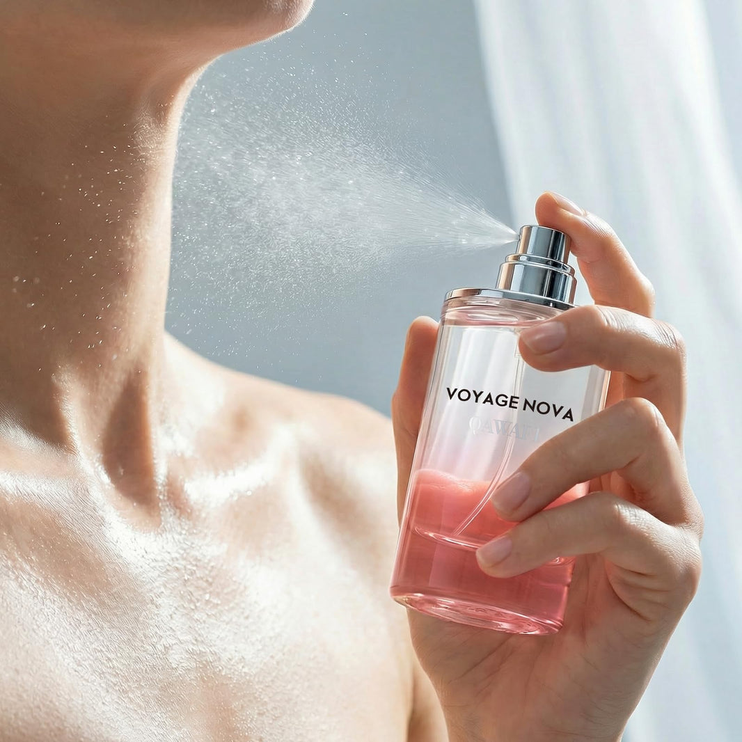 Voyage Nova Eau de Parfum for Women, Lychee Bergamot Ginger, Rose Peony Cocoa Blossom, Elegant Patchouli, Long Lasting Spring Fall Perfume, 100ml & 3.4 fl oz-Voyage Nova Eau de Parfum for Women, Lychee Bergamot Ginger, Rose Peony Cocoa Blossom, Elegant Patchouli, Long Lasting Spring Fall Perfume, 100ml & 3.4 fl oz