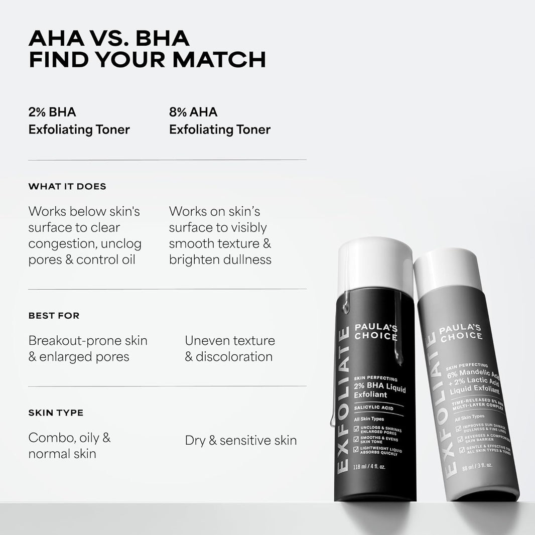 Paula's Choice SKIN PERFECTING 2% BHA Liquid Exfoliant with Salicylic Acid, Facial Polish for Pores, Wrinkles & Fine Lines, Suitable for Blackhead-Prone Skin, Fragrance-Free-Paula's Choice SKIN PERFECTING 2% BHA Liquid Exfoliant with Salicylic Acid, Facial Polish for Pores, Wrinkles & Fine Lines, Suitable for Blackhead-Prone Skin, Fragrance-Free