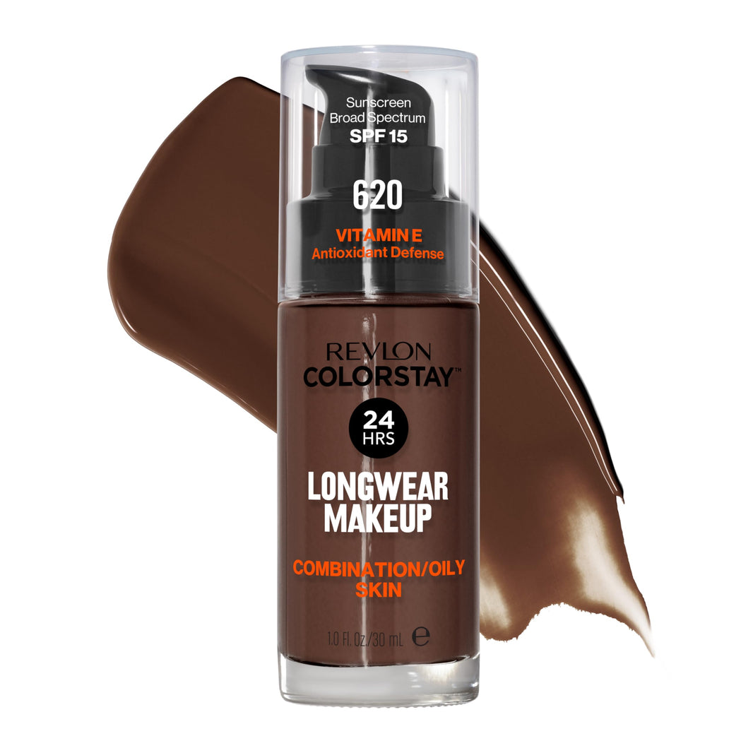 Revlon Liquid Foundation, ColorStay Face Makeup for Combination & Oily Skin, SPF 15, Medium-Full Coverage with Matte Finish, 180 Sand Beige, 1 Fl Oz-Revlon Liquid Foundation, ColorStay Face Makeup for Combination & Oily Skin, SPF 15, Medium-Full Coverage with Matte Finish, 180 Sand Beige, 1 Fl Oz