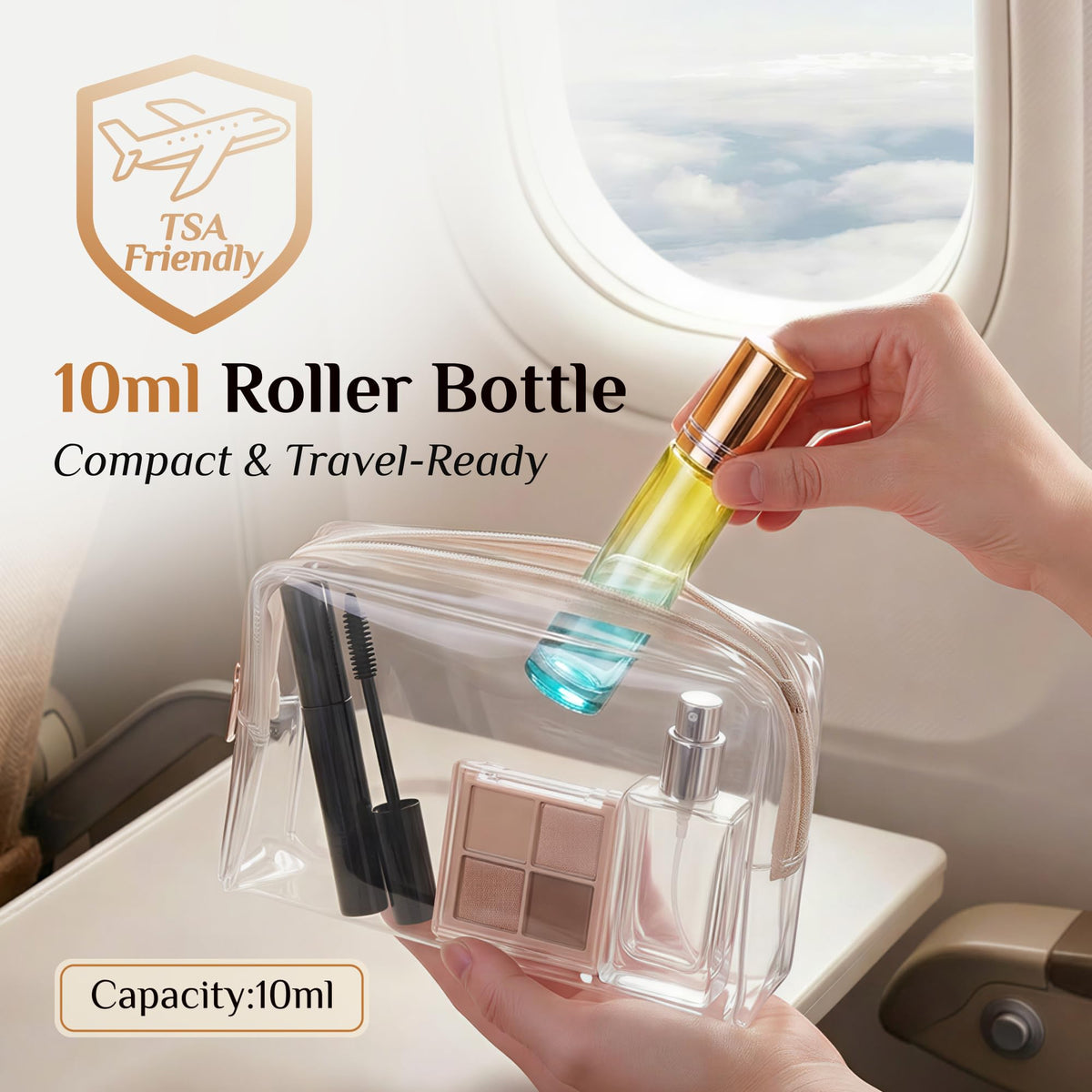 PrettyCare 4 Pack Amber Glass Oil Roller Bottles for Essential Oils 10ml, Roll On Bottles with Stainless Steel Roller Ball Leak-Proof Perfume Travel Refillable Bottle Empty, Beauty & Personal Care-PrettyCare 4 Pack Amber Glass Oil Roller Bottles for Essential Oils 10ml, Roll On Bottles with Stainless Steel Roller Ball Leak-Proof Perfume Travel Refillable Bottle Empty, Beauty & Personal Care