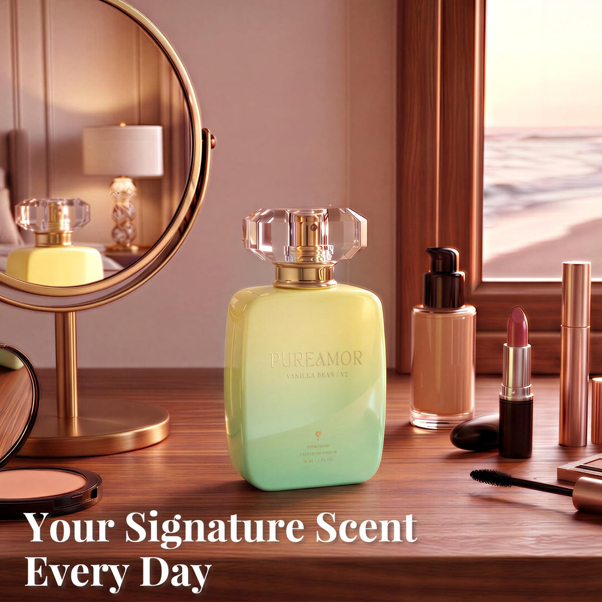 PUREAMOR Pheromone Perfume for Women, Moonlight Mellow Extrait de Parfum - Long Lasting Sweet Floral Gourmand Scent, 30% High Concentration, Full Size Fragrance Spray, 1.0 oz / 30 ml-PUREAMOR Pheromone Perfume for Women, Moonlight Mellow Extrait de Parfum - Long Lasting Sweet Floral Gourmand Scent, 30% High Concentration, Full Size Fragrance Spray, 1.0 oz / 30 ml