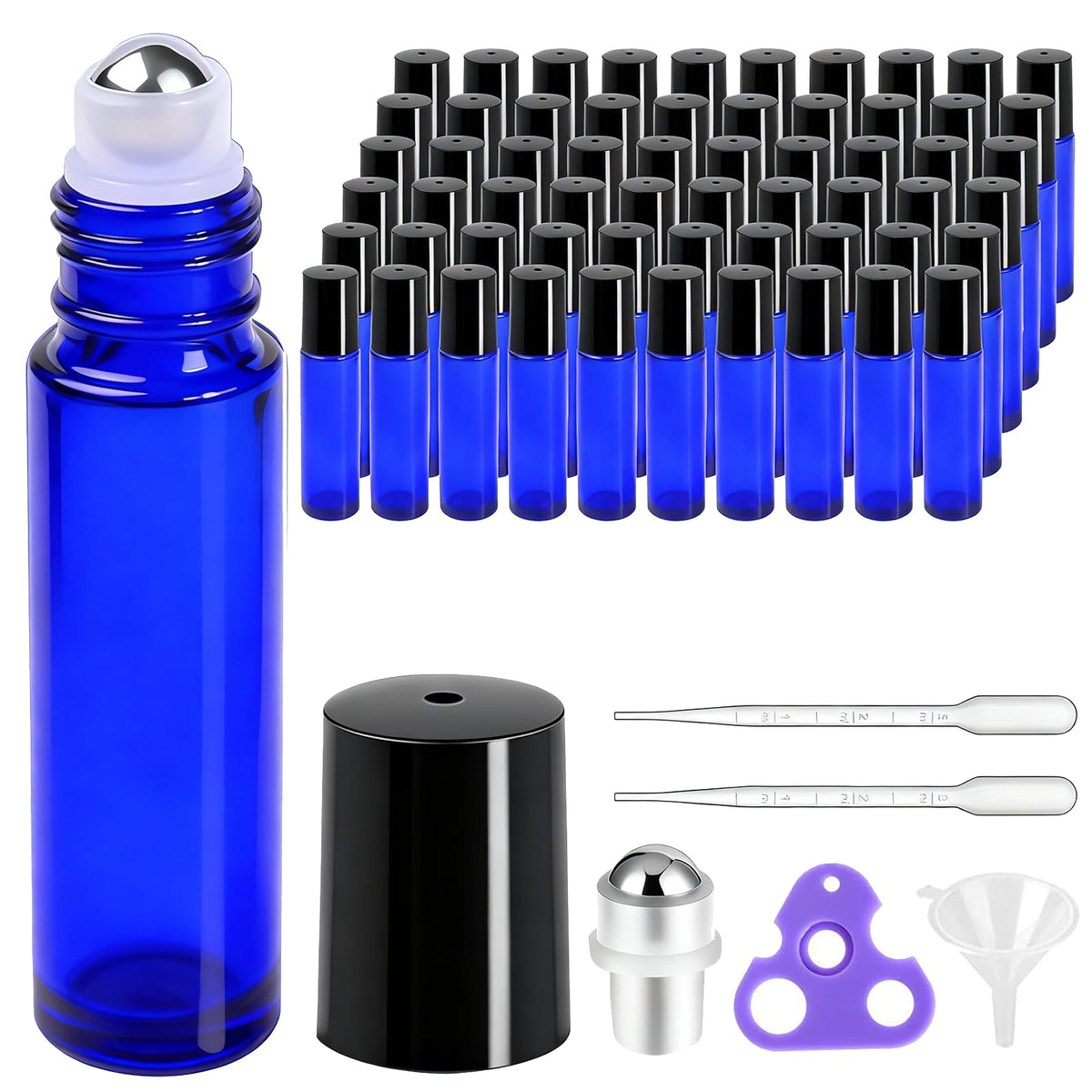 PrettyCare 4 Pack Amber Glass Oil Roller Bottles for Essential Oils 10ml, Roll On Bottles with Stainless Steel Roller Ball Leak-Proof Perfume Travel Refillable Bottle Empty, Beauty & Personal Care-PrettyCare 4 Pack Amber Glass Oil Roller Bottles for Essential Oils 10ml, Roll On Bottles with Stainless Steel Roller Ball Leak-Proof Perfume Travel Refillable Bottle Empty, Beauty & Personal Care