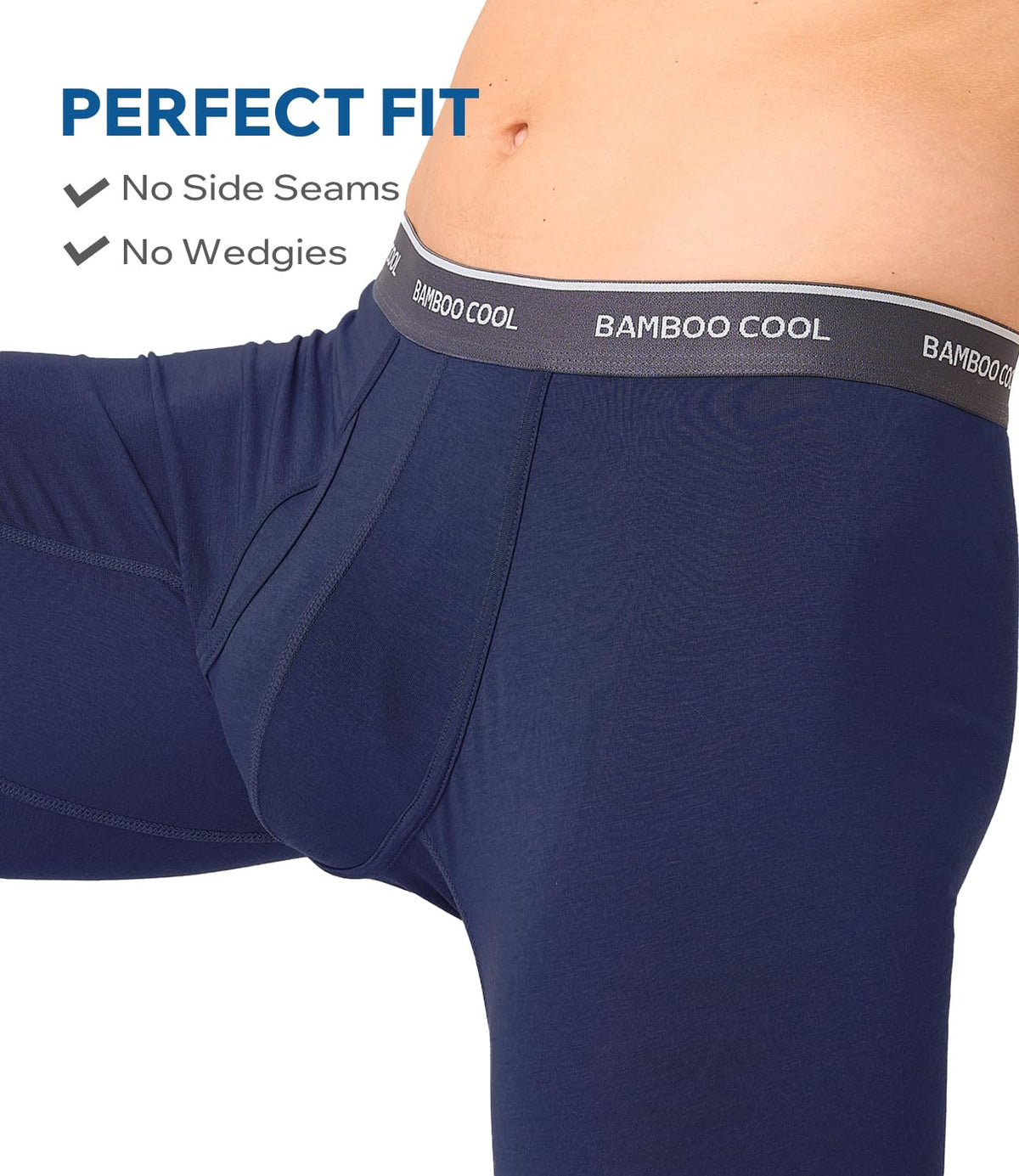 BAMBOO COOL Ultra Soft Mens Underwear Boxer Briefs Multi-pack | Bamboo Fabric‌,No Ride Up,More Breathable Than Cotton-BAMBOO COOL Ultra Soft Mens Underwear Boxer Briefs Multi-pack | Bamboo Fabric‌,No Ride Up,More Breathable Than Cotton