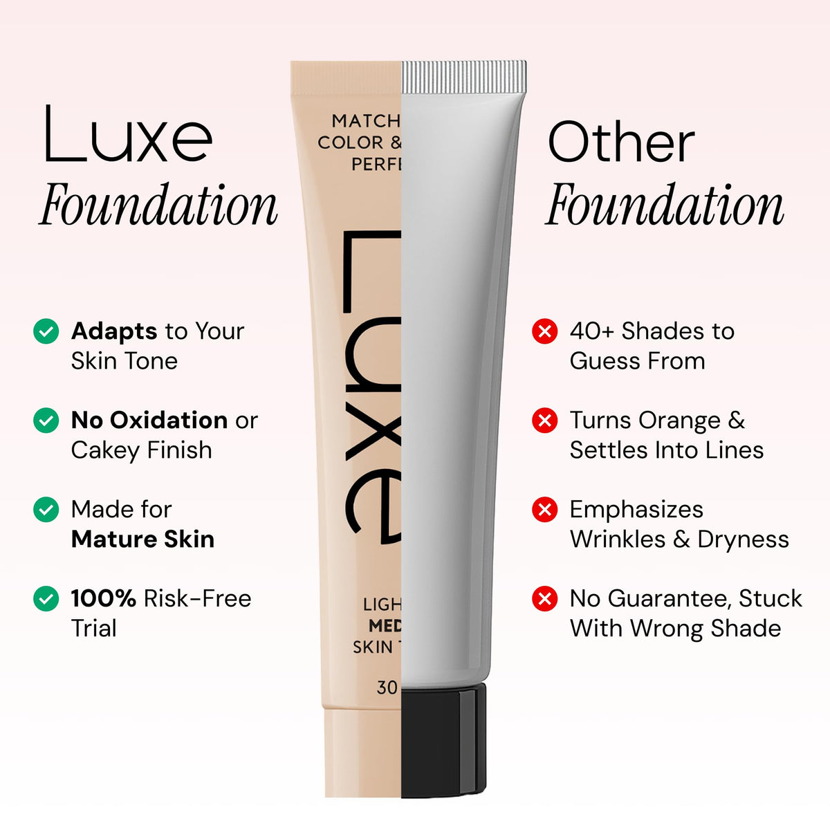 Luxe Color Changing Foundation – Medium-Luxe Color Changing Foundation – Medium