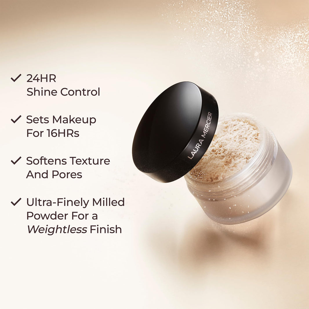 Laura Mercier Translucent Loose Setting Powder, 24HR Shine Control, Soft Matte Finish, Long-Lasting Wear, Normal to Oily Skin, 4 Shades for Virtually All Skin Tones, Artistry Icons Set-Laura Mercier Translucent Loose Setting Powder, 24HR Shine Control, Soft Matte Finish, Long-Lasting Wear, Normal to Oily Skin, 4 Shades for Virtually All Skin Tones, Artistry Icons Set