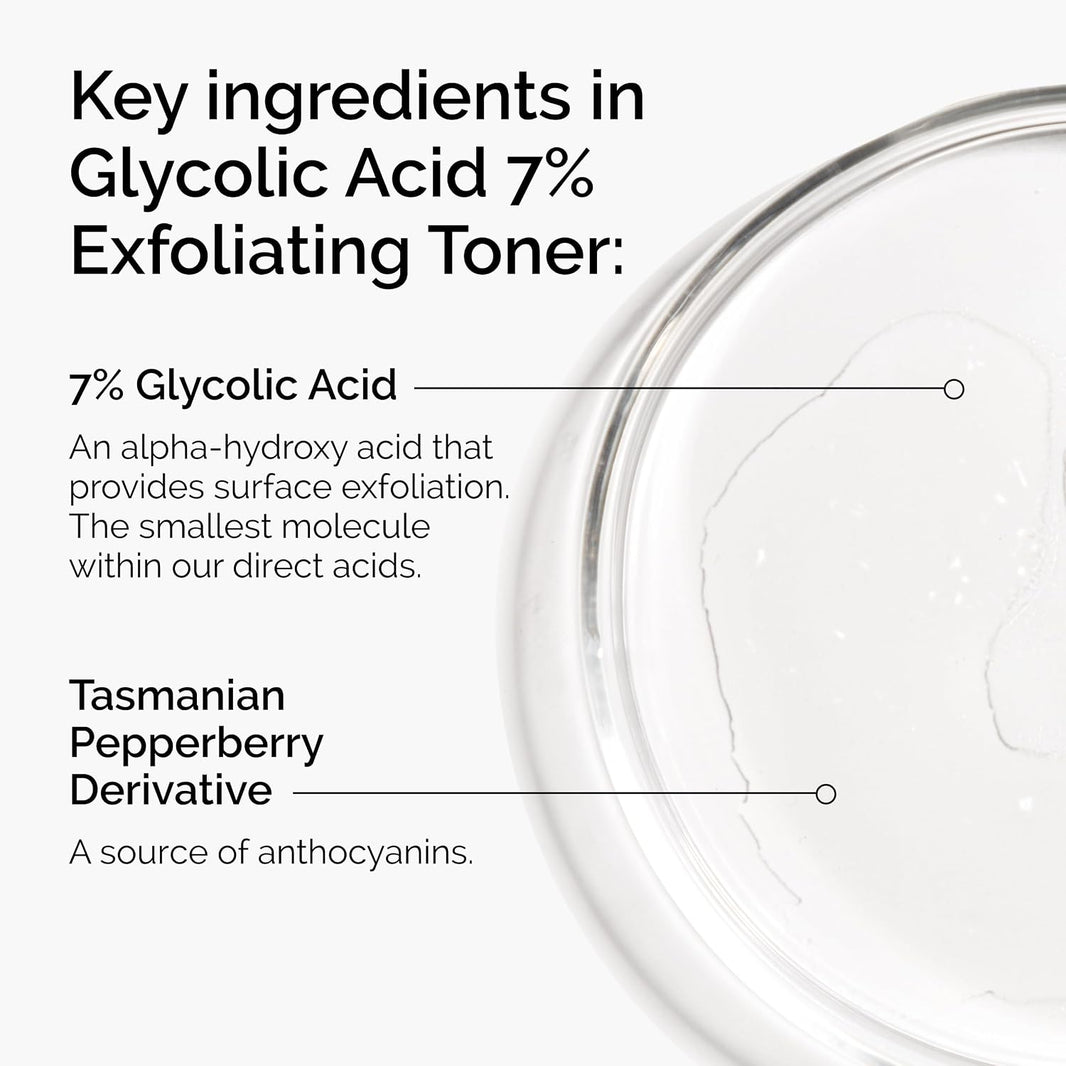 The Ordinary Glycolic Acid 7% Exfoliating Toner, Brightening and Smoothing Daily Toner for More Even-Looking Skin Tone-The Ordinary Glycolic Acid 7% Exfoliating Toner, Brightening and Smoothing Daily Toner for More Even-Looking Skin Tone