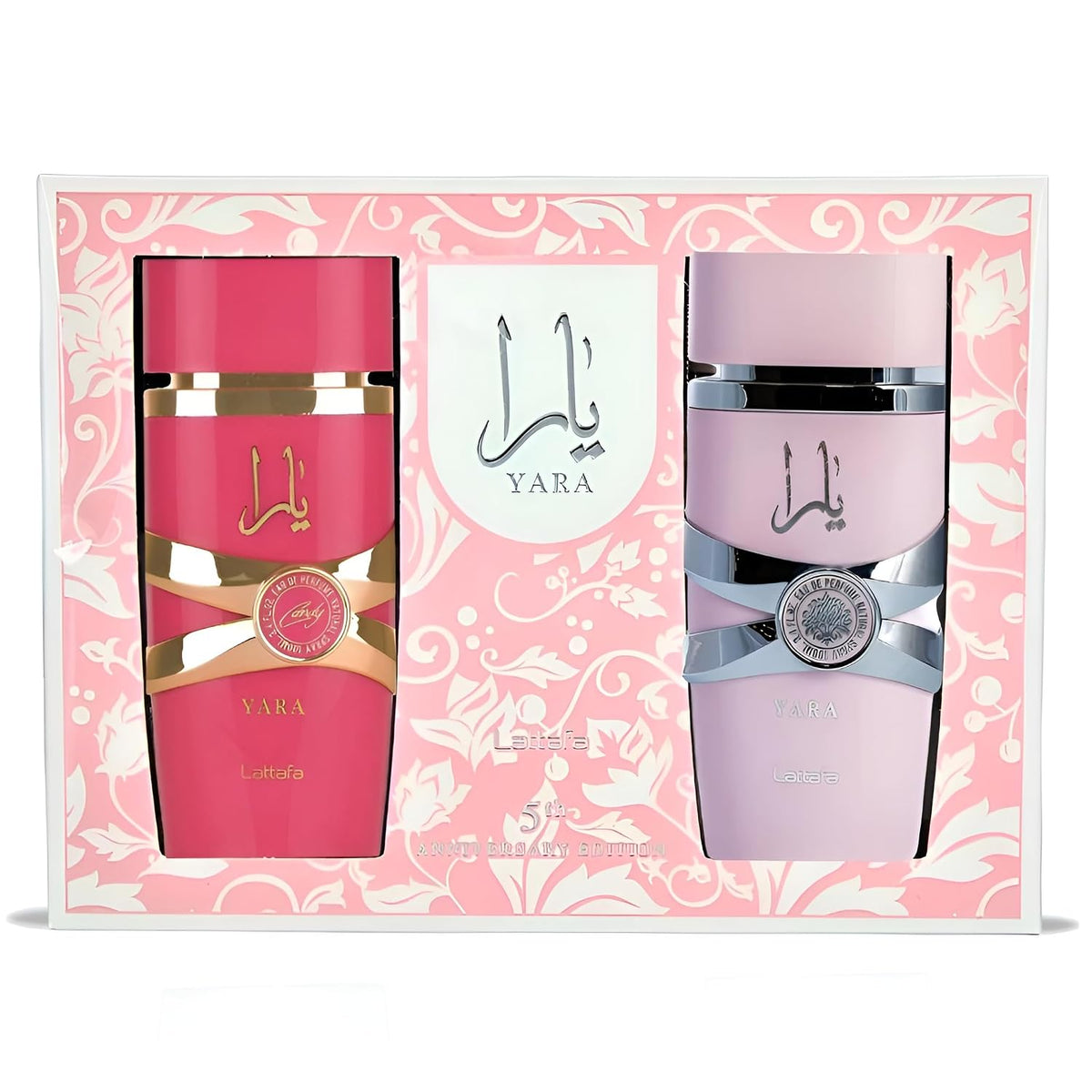 Lattafa 2 Piece Gift Set (Yara EDP 3.4 Fl Oz + Yara Candy EDP 3.4 Fl Oz)-Lattafa 2 Piece Gift Set (Yara EDP 3.4 Fl Oz + Yara Candy EDP 3.4 Fl Oz)