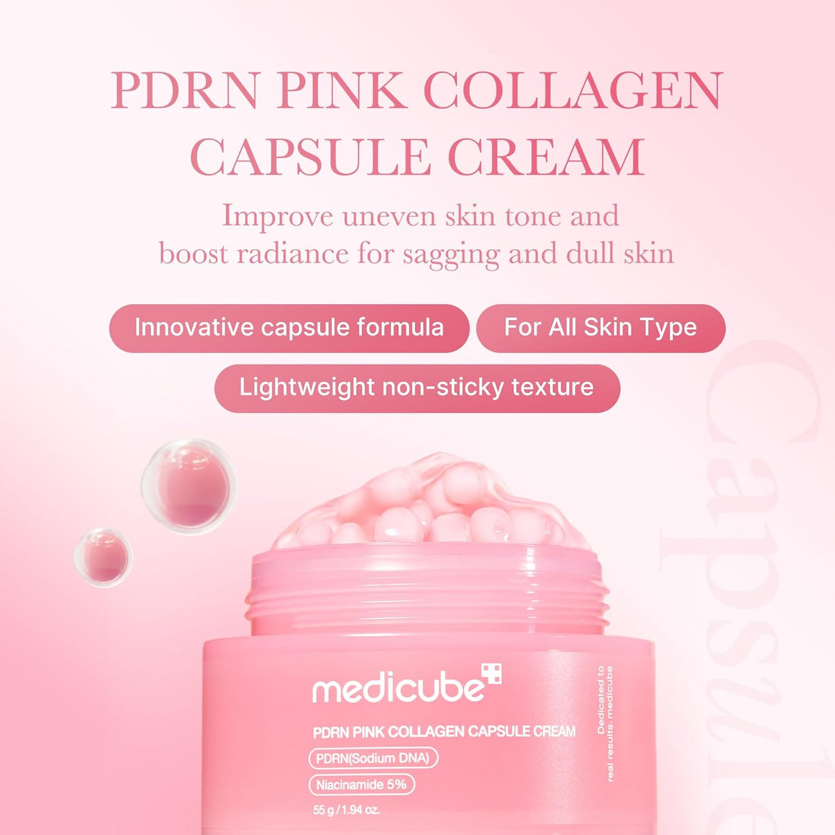 Medicube PDRN Pink Collagen Capsule Cream-Medicube PDRN Pink Collagen Capsule Cream