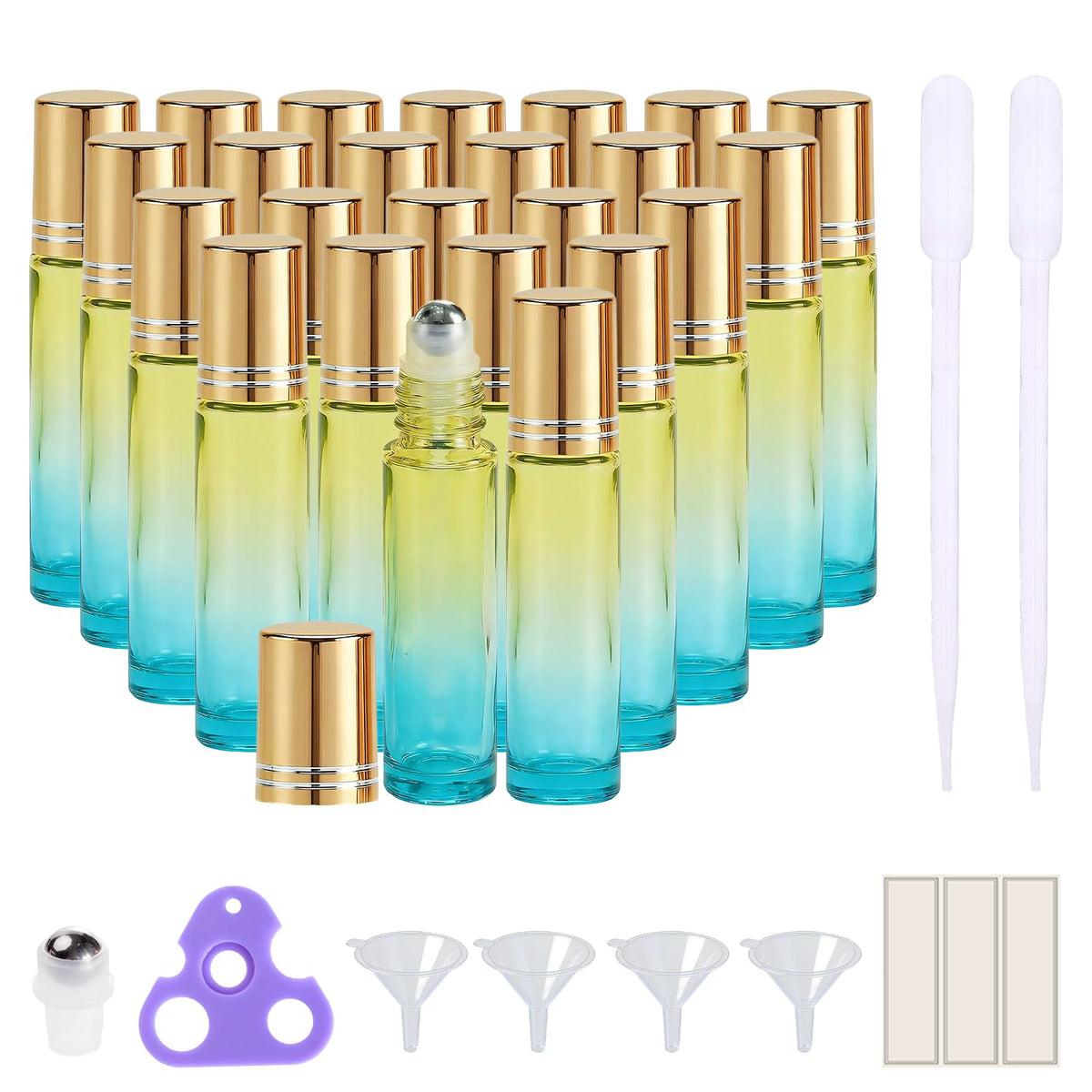 PrettyCare 4 Pack Amber Glass Oil Roller Bottles for Essential Oils 10ml, Roll On Bottles with Stainless Steel Roller Ball Leak-Proof Perfume Travel Refillable Bottle Empty, Beauty & Personal Care-PrettyCare 4 Pack Amber Glass Oil Roller Bottles for Essential Oils 10ml, Roll On Bottles with Stainless Steel Roller Ball Leak-Proof Perfume Travel Refillable Bottle Empty, Beauty & Personal Care