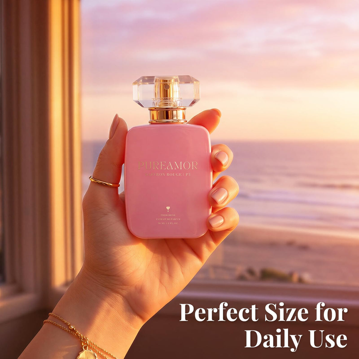 PUREAMOR Pheromone Perfume for Women, Moonlight Mellow Extrait de Parfum - Long Lasting Sweet Floral Gourmand Scent, 30% High Concentration, Full Size Fragrance Spray, 1.0 oz / 30 ml-PUREAMOR Pheromone Perfume for Women, Moonlight Mellow Extrait de Parfum - Long Lasting Sweet Floral Gourmand Scent, 30% High Concentration, Full Size Fragrance Spray, 1.0 oz / 30 ml
