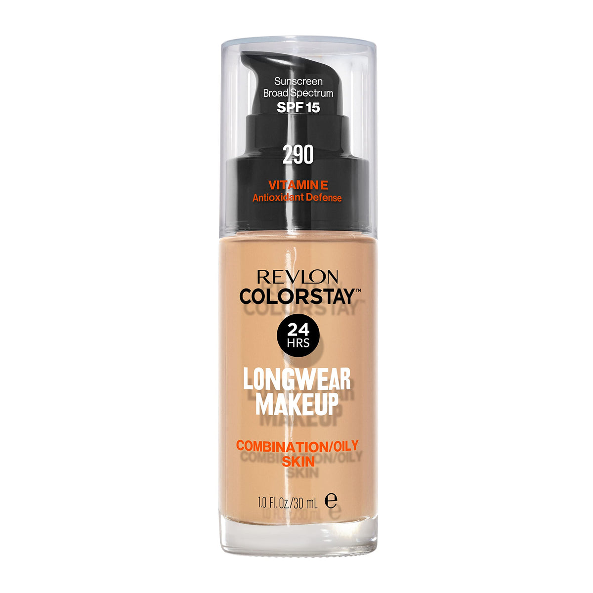 Revlon Liquid Foundation, ColorStay Face Makeup for Combination & Oily Skin, SPF 15, Medium-Full Coverage with Matte Finish, 180 Sand Beige, 1 Fl Oz-Revlon Liquid Foundation, ColorStay Face Makeup for Combination & Oily Skin, SPF 15, Medium-Full Coverage with Matte Finish, 180 Sand Beige, 1 Fl Oz