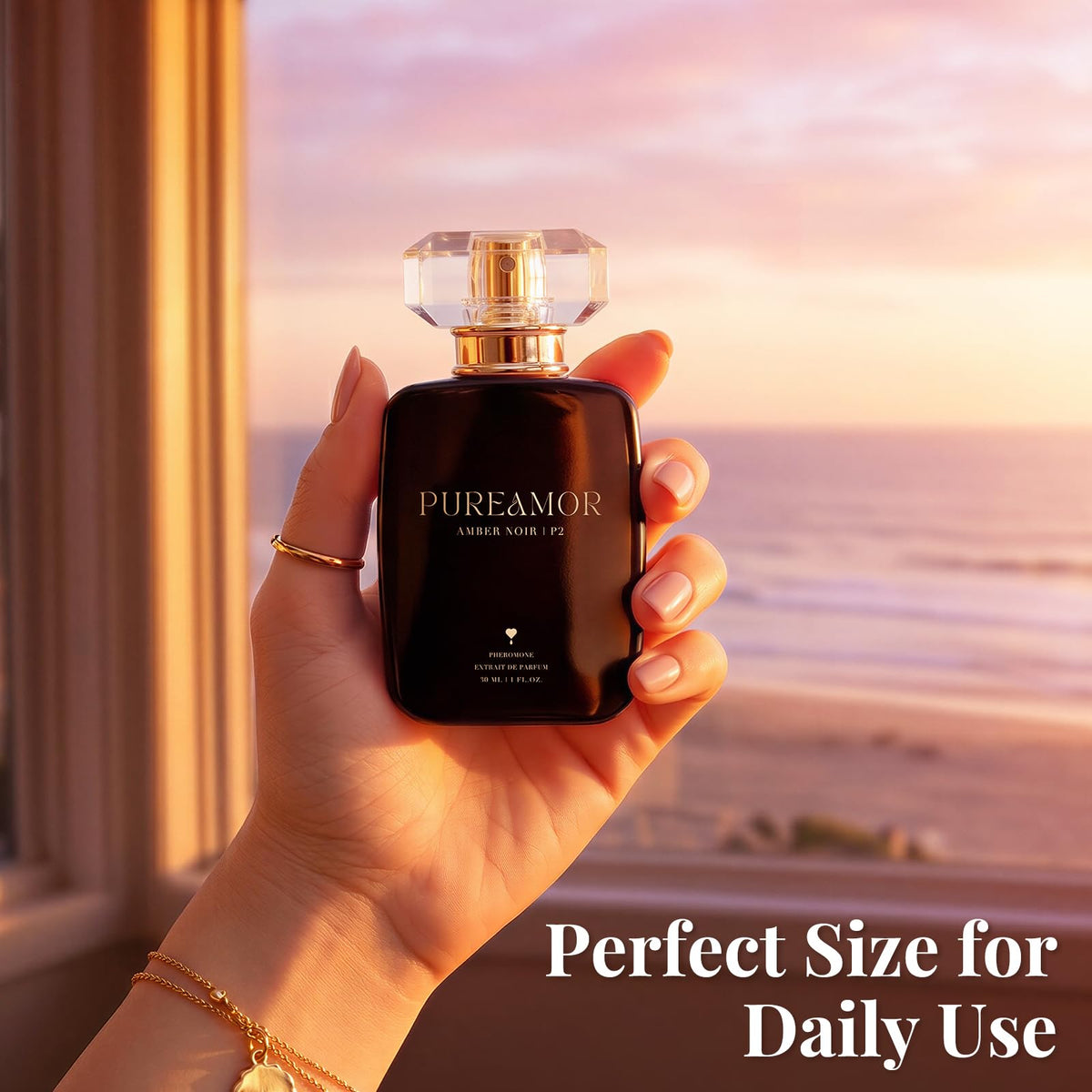 PUREAMOR Pheromone Perfume for Women, Moonlight Mellow Extrait de Parfum - Long Lasting Sweet Floral Gourmand Scent, 30% High Concentration, Full Size Fragrance Spray, 1.0 oz / 30 ml-PUREAMOR Pheromone Perfume for Women, Moonlight Mellow Extrait de Parfum - Long Lasting Sweet Floral Gourmand Scent, 30% High Concentration, Full Size Fragrance Spray, 1.0 oz / 30 ml