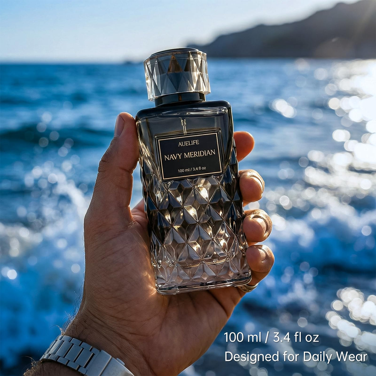 Auelife Cologne for Men, Alcohol-Free Long Lasting Perfume Fragrance, Fresh Lemon Citrus & Marine Scent with Cedar, Patchouli & Musk, 100ml / 3.4 Fl Oz, Daily Wear, Father’s Day Gift (NAVY MERIDIAN)-Auelife Cologne for Men, Alcohol-Free Long Lasting Perfume Fragrance, Fresh Lemon Citrus & Marine Scent with Cedar, Patchouli & Musk, 100ml / 3.4 Fl Oz, Daily Wear, Father’s Day Gift (NAVY MERIDIAN)