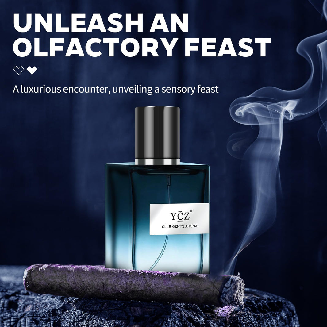 Ycz Midnight Marine Eau de Parfum for Men, 1.7 Fl Oz (50 mL), Long-Lasting Cologne, Fresh Marine & Woody Fragrance with Grapefruit, Ginger and Cedar Notes for Daily Wear, Date Night and Gifts-Ycz Midnight Marine Eau de Parfum for Men, 1.7 Fl Oz (50 mL), Long-Lasting Cologne, Fresh Marine & Woody Fragrance with Grapefruit, Ginger and Cedar Notes for Daily Wear, Date Night and Gifts