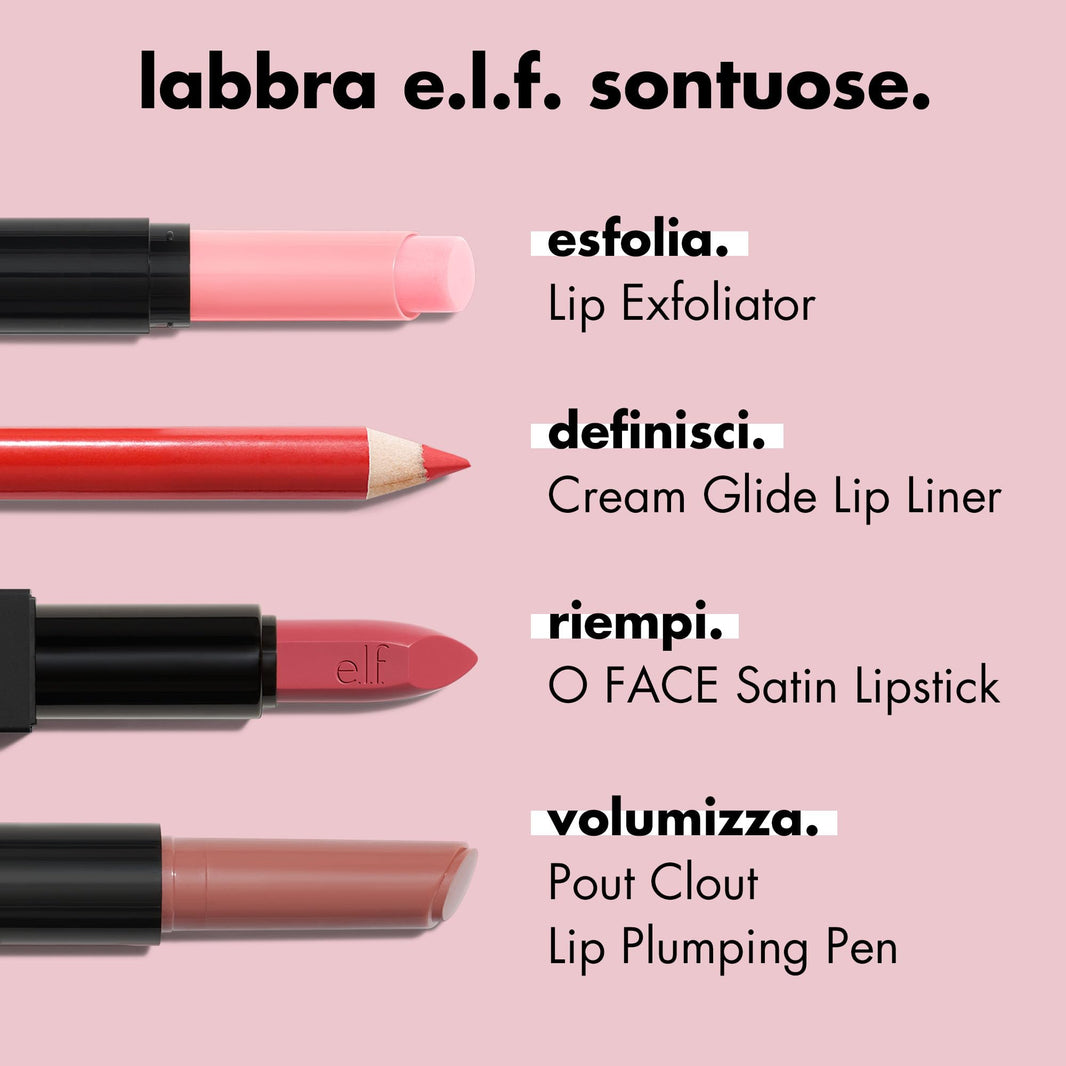 e.l.f. Cream Glide Lip Liner, Highly-Pigmented Pencil For Shaping & Sculpting Lips, Semi-Matte Finish, Vegan & Cruelty-Free-e.l.f. Cream Glide Lip Liner, Highly-Pigmented Pencil For Shaping & Sculpting Lips, Semi-Matte Finish, Vegan & Cruelty-Free