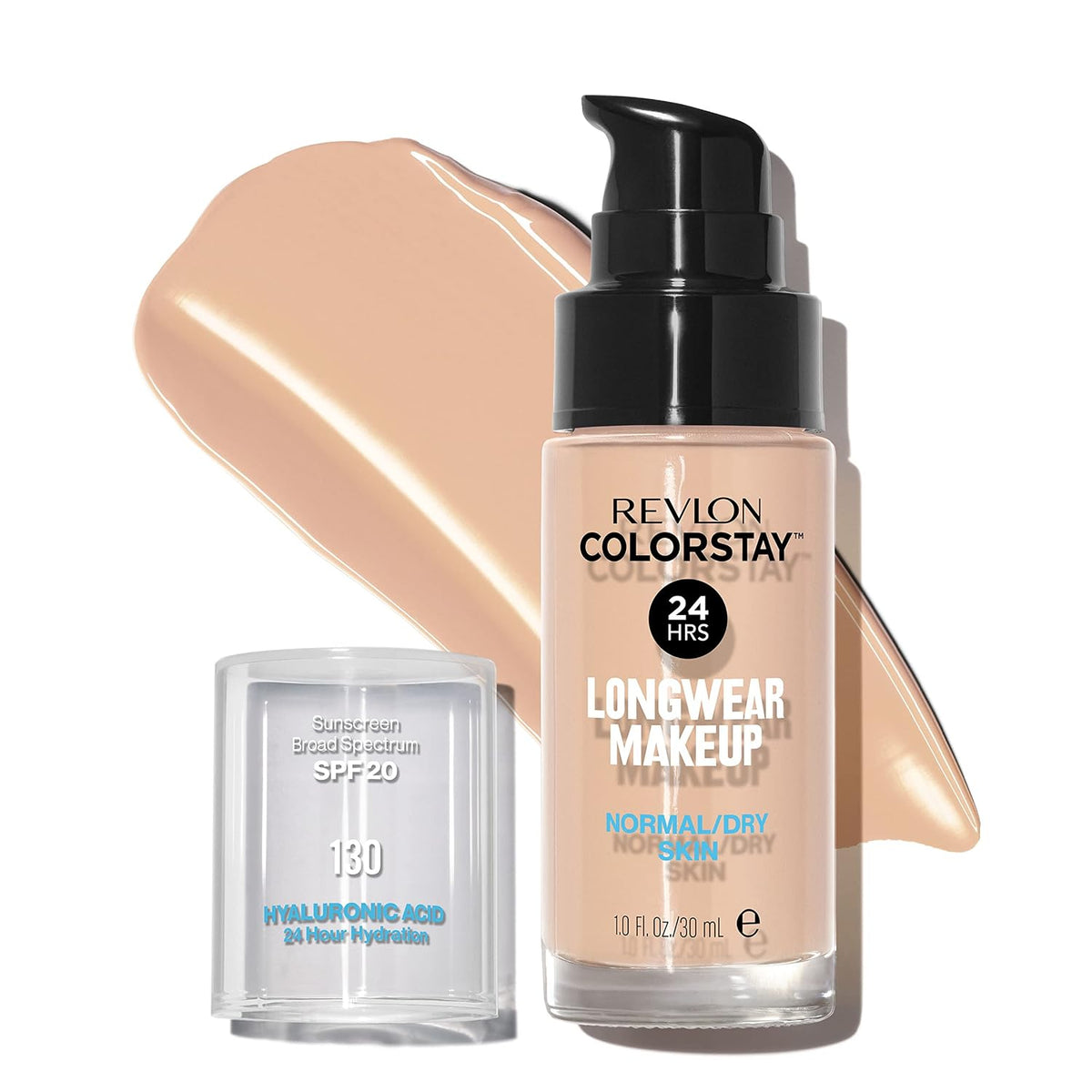 Revlon Liquid Foundation, ColorStay Face Makeup for Normal & Dry Skin, SPF 20, Longwear Medium-Full Coverage with Natural Finish, 240 Medium Beige, 1 Fl Oz-Revlon Liquid Foundation, ColorStay Face Makeup for Normal & Dry Skin, SPF 20, Longwear Medium-Full Coverage with Natural Finish, 240 Medium Beige, 1 Fl Oz
