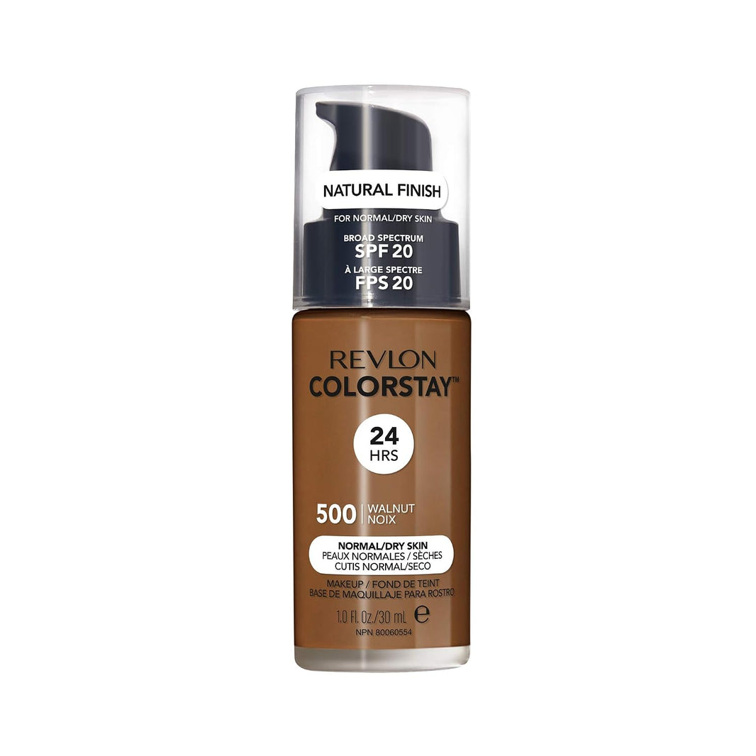 Revlon Liquid Foundation, ColorStay Face Makeup for Normal & Dry Skin, SPF 20, Longwear Medium-Full Coverage with Natural Finish, 240 Medium Beige, 1 Fl Oz-Revlon Liquid Foundation, ColorStay Face Makeup for Normal & Dry Skin, SPF 20, Longwear Medium-Full Coverage with Natural Finish, 240 Medium Beige, 1 Fl Oz