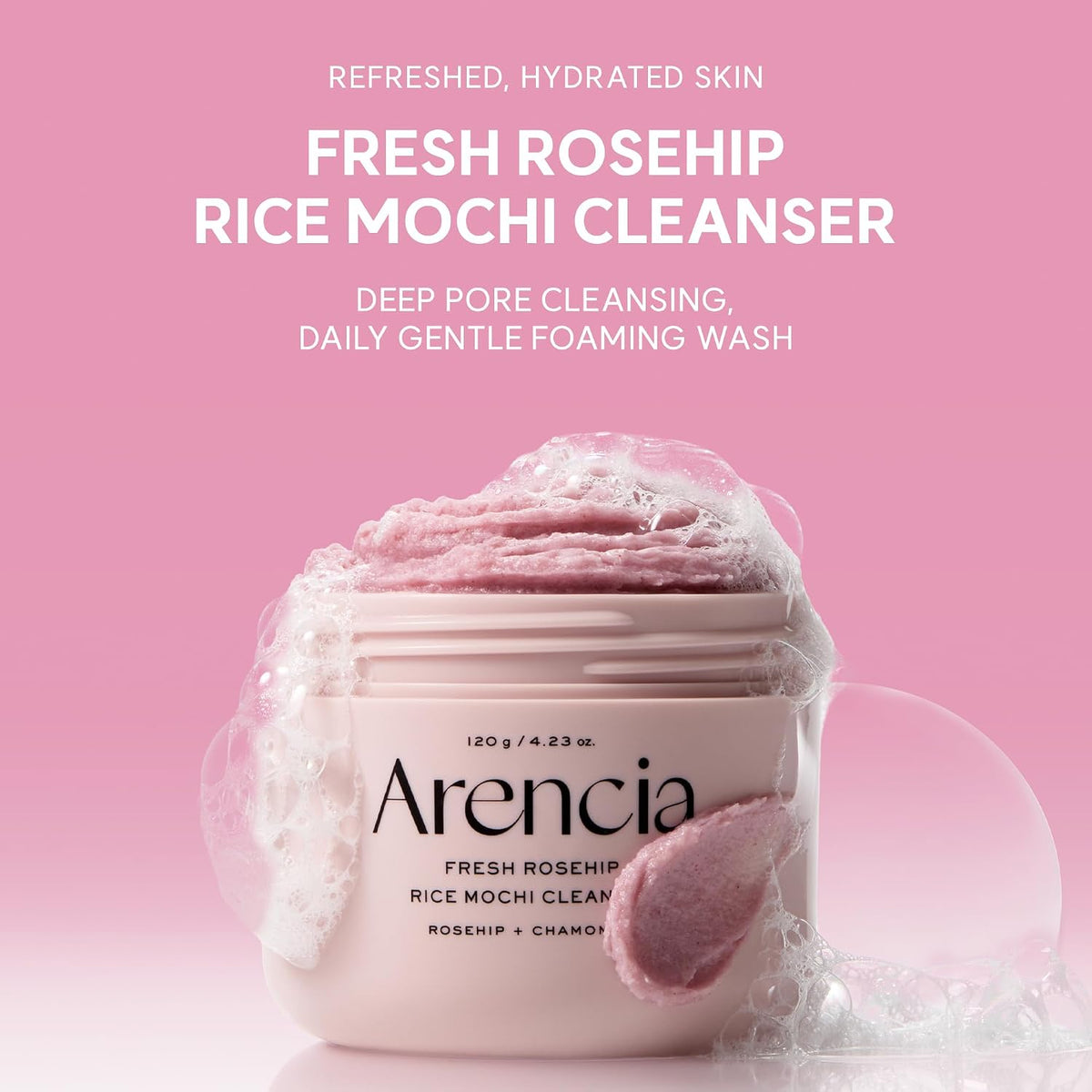 Arencia Fresh Rosehip Rice Mochi Cleanser-Arencia Fresh Rosehip Rice Mochi Cleanser