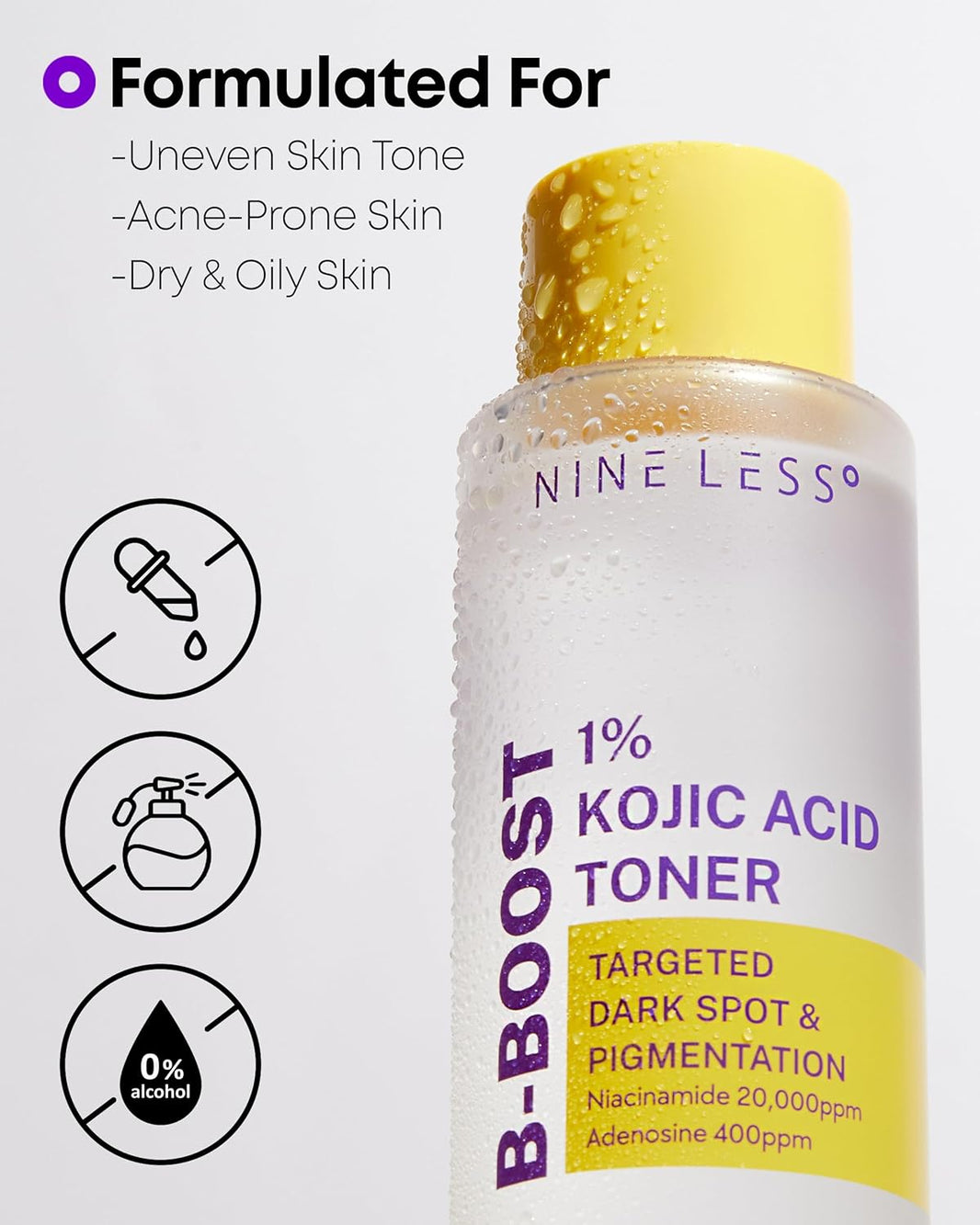 NINELESS B-Boost 1% Kojic Acid Toner-NINELESS B-Boost 1% Kojic Acid Toner