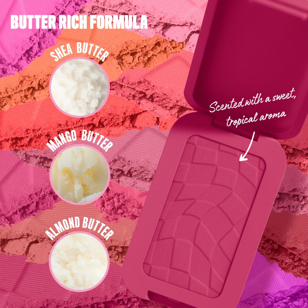 NYX PROFESSIONAL MAKEUP Buttermelt Powder Blush, Fade and Transfer-Resistant Blush, Up to 12HR Make Up Wear, Vegan Formula - For The Butta-NYX PROFESSIONAL MAKEUP Buttermelt Powder Blush, Fade and Transfer-Resistant Blush, Up to 12HR Make Up Wear, Vegan Formula - For The Butta