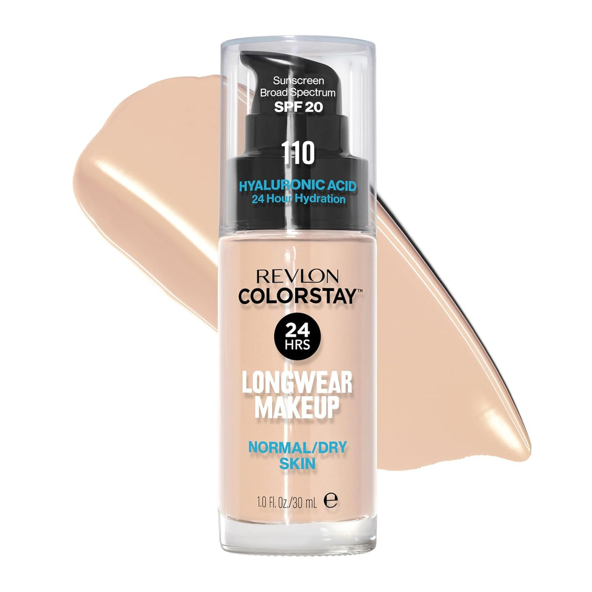 Revlon Liquid Foundation, ColorStay Face Makeup for Normal & Dry Skin, SPF 20, Longwear Medium-Full Coverage with Natural Finish, 240 Medium Beige, 1 Fl Oz-Revlon Liquid Foundation, ColorStay Face Makeup for Normal & Dry Skin, SPF 20, Longwear Medium-Full Coverage with Natural Finish, 240 Medium Beige, 1 Fl Oz