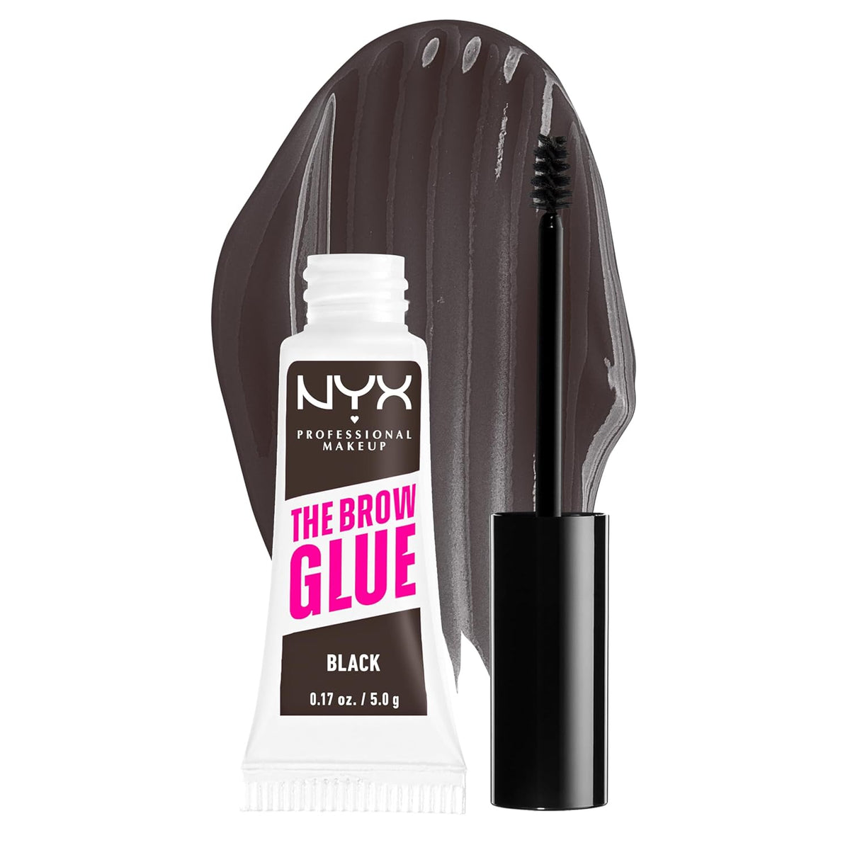 NYX PROFESSIONAL MAKEUP The Brow Glue, Extreme Hold Eyebrow Gel - Clear-NYX PROFESSIONAL MAKEUP The Brow Glue, Extreme Hold Eyebrow Gel - Clear