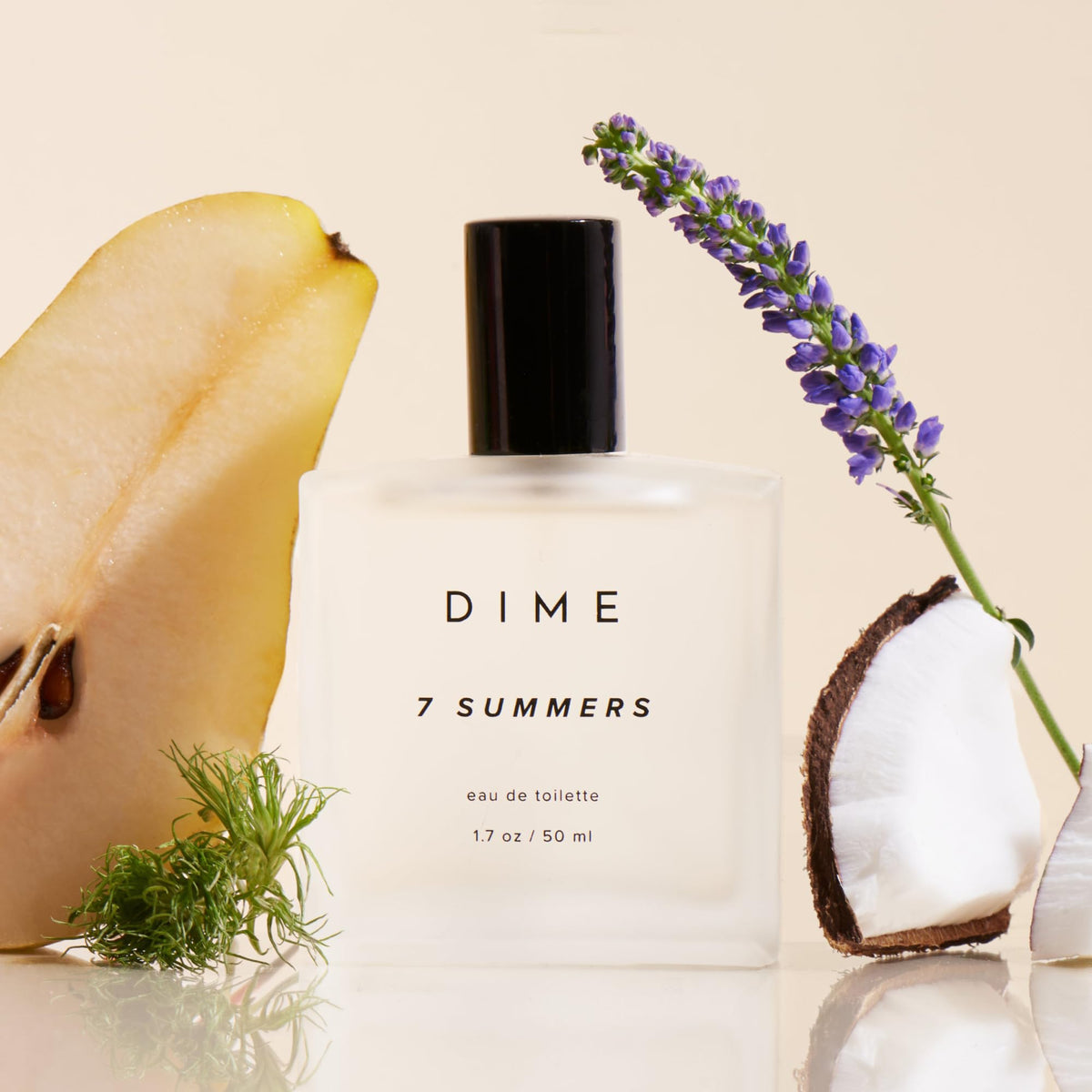 DIME Beauty 7 Summers Perfume for Women - Sweet Floral Eau de Toilette with Bergamot, Vanilla Orchid and Coconut, Clean, Vegan, Cruelty-Free Fragrance, 1.7 oz / 50 ml-DIME Beauty 7 Summers Perfume for Women - Sweet Floral Eau de Toilette with Bergamot, Vanilla Orchid and Coconut, Clean, Vegan, Cruelty-Free Fragrance, 1.7 oz / 50 ml