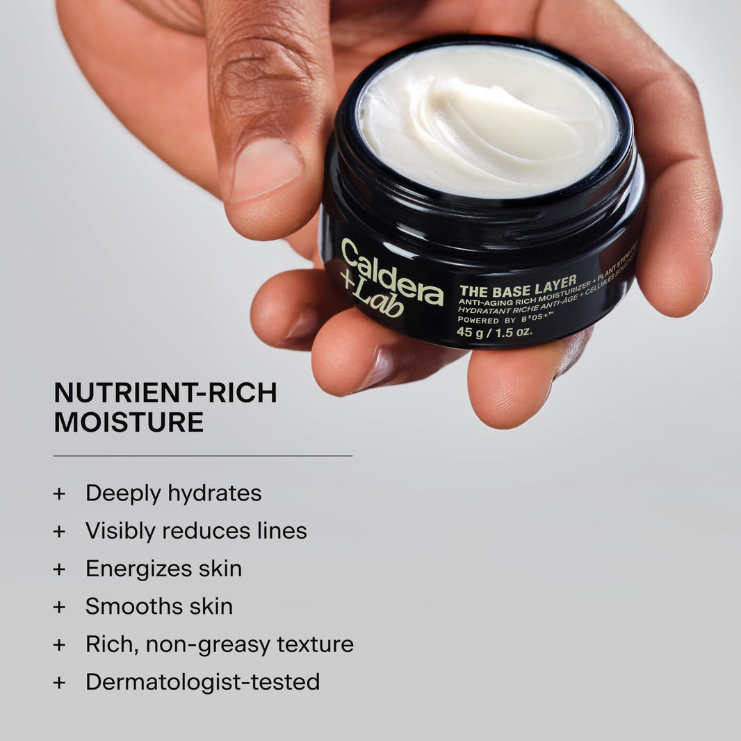 Caldera + Lab The Base Layer | Men's Organic Face Cream Moisturizer for Dry, Sensitive, & Normal Skin – Vegan, Natural & Antioxidant Packed Facial Skincare-Caldera + Lab The Base Layer | Men's Organic Face Cream Moisturizer for Dry, Sensitive, & Normal Skin – Vegan, Natural & Antioxidant Packed Facial Skincare