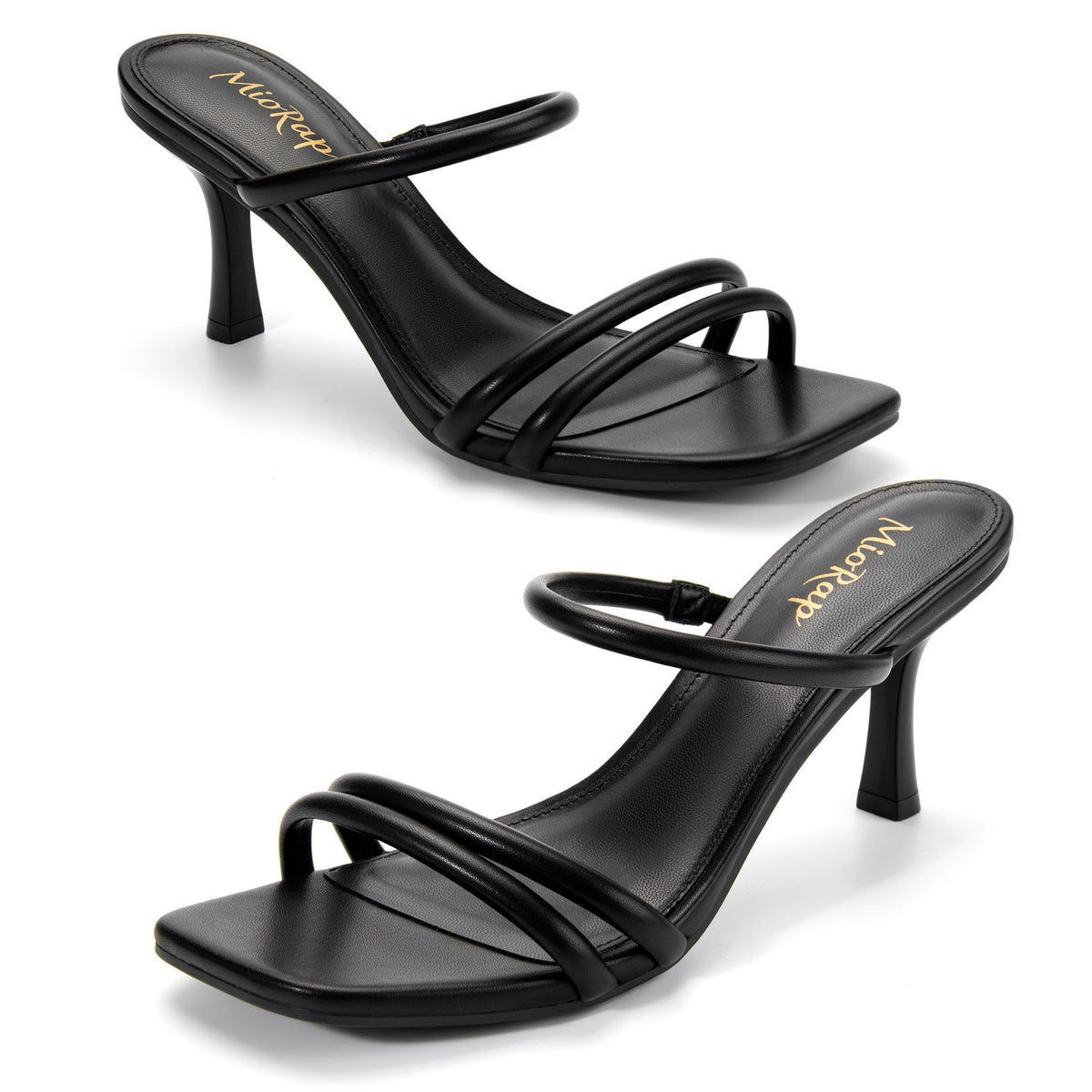 Heels for Women Square Open Toe Strappy Mules Women's Heeled Sandals Summer Dressy Comfort Sexy Shoes Weeding Party-Heels for Women Square Open Toe Strappy Mules Women's Heeled Sandals Summer Dressy Comfort Sexy Shoes Weeding Party