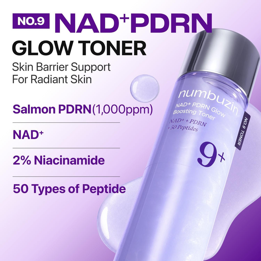 Numbuzin No. 9 NAD+ PDRN Glow Boosting Toner-Numbuzin No. 9 NAD+ PDRN Glow Boosting Toner