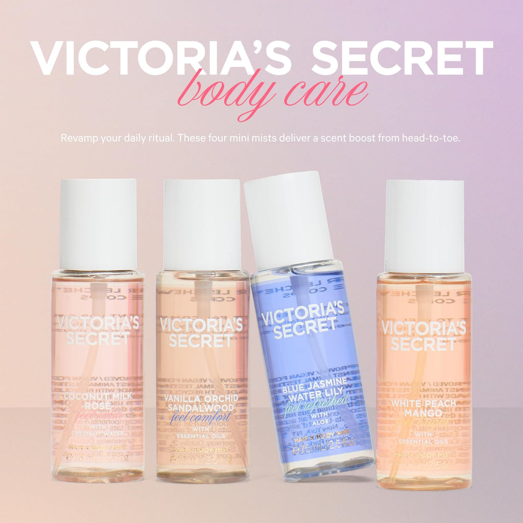 Victoria's Secret Fragrance Mist Collection 4 Piece Mini Mist Gift Set, Assorted Scents, Gift Set for Women-Victoria's Secret Fragrance Mist Collection 4 Piece Mini Mist Gift Set, Assorted Scents, Gift Set for Women
