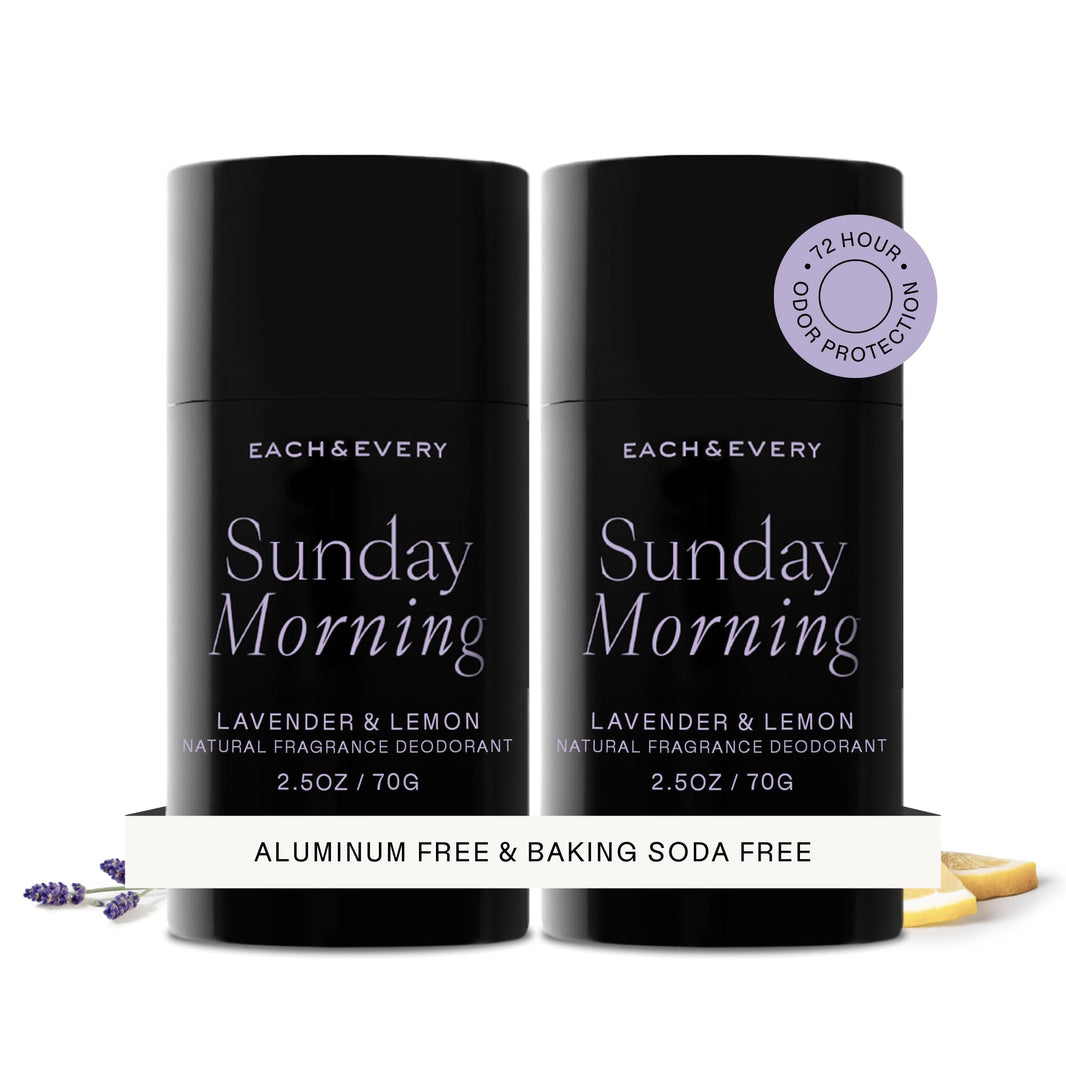 Each & Every Aluminum Free Deodorant for Women & Men – Natural Fragrance 72-Hr Odor Protection, Non-Toxic Deodorant for Sensitive Skin, EWG Verified, Baking Soda Free - Cedar & Vanilla 2 Pack, 2.5oz-Each & Every Aluminum Free Deodorant for Women & Men – Natural Fragrance 72-Hr Odor Protection, Non-Toxic Deodorant for Sensitive Skin, EWG Verified, Baking Soda Free - Cedar & Vanilla 2 Pack, 2.5oz