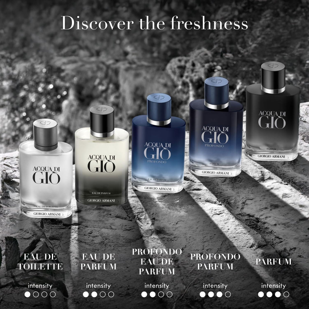 Armani Beauty - Acqua di Giò - Eau de Toilette - Cologne for Men - Long Lasting Fragrance with Bergamot notes, Jasmine, White Musks, Patchouli & Cedarwood-Armani Beauty - Acqua di Giò - Eau de Toilette - Cologne for Men - Long Lasting Fragrance with Bergamot notes, Jasmine, White Musks, Patchouli & Cedarwood