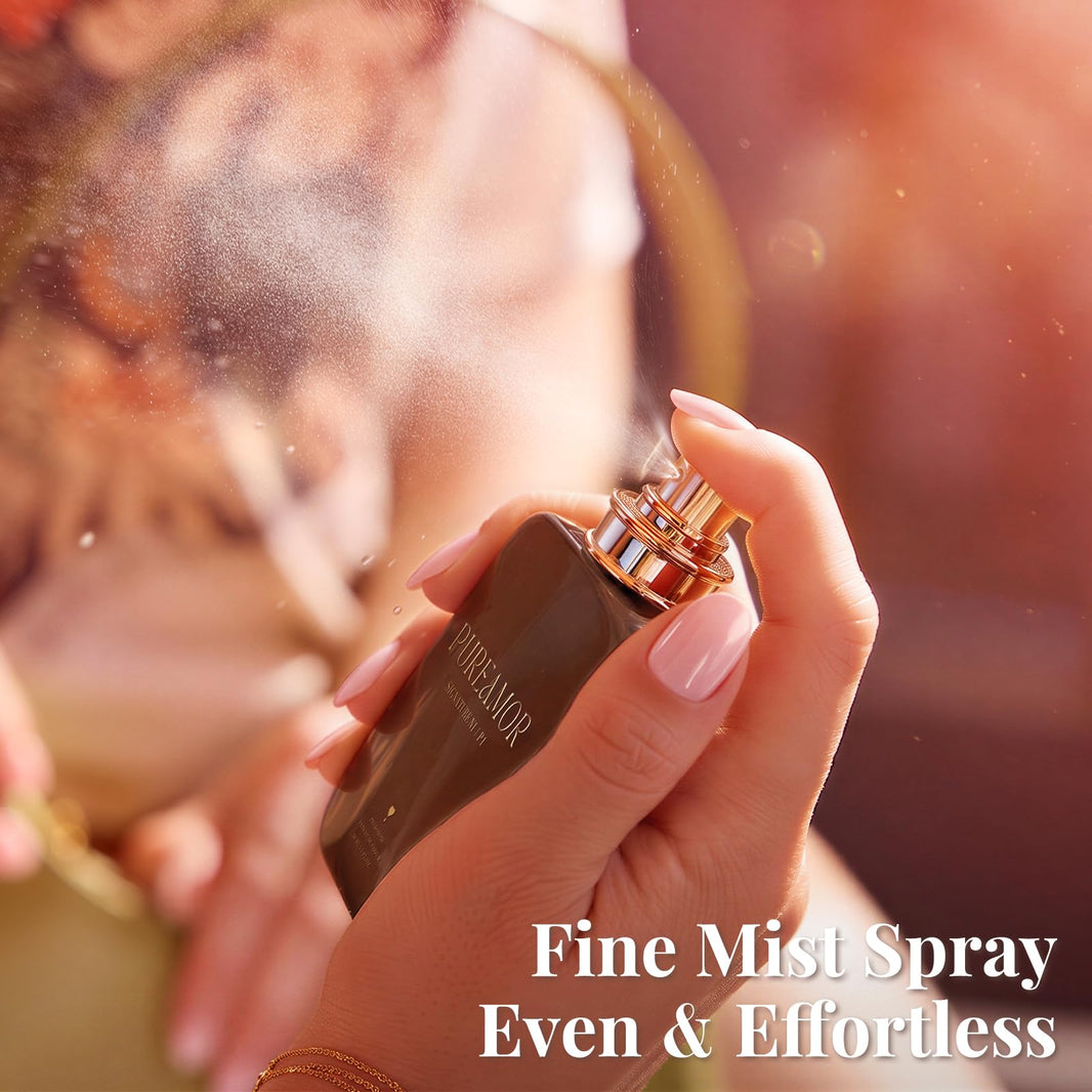 PUREAMOR Pheromone Perfume for Women, Moonlight Mellow Extrait de Parfum - Long Lasting Sweet Floral Gourmand Scent, 30% High Concentration, Full Size Fragrance Spray, 1.0 oz / 30 ml-PUREAMOR Pheromone Perfume for Women, Moonlight Mellow Extrait de Parfum - Long Lasting Sweet Floral Gourmand Scent, 30% High Concentration, Full Size Fragrance Spray, 1.0 oz / 30 ml