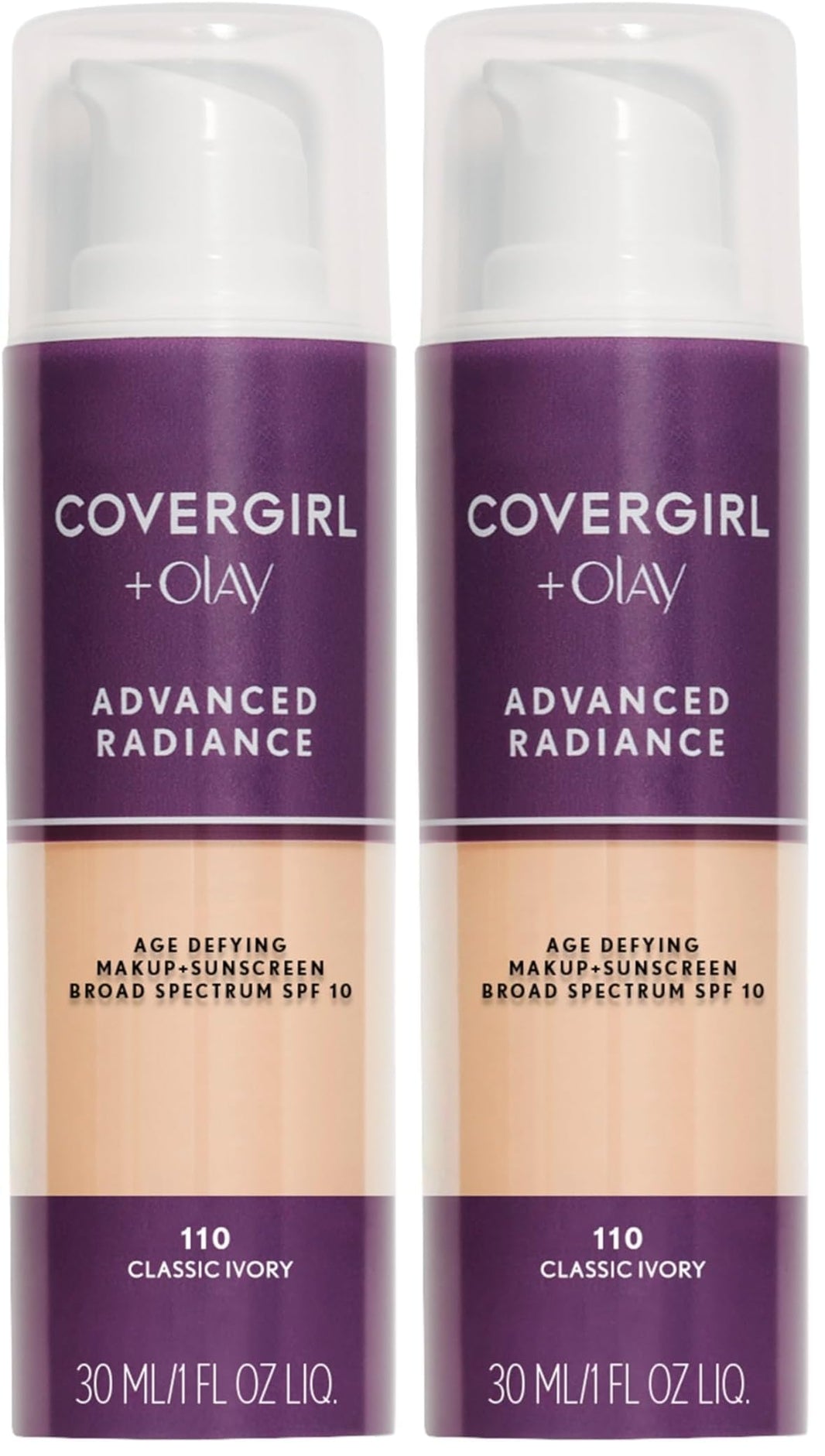 COVERGIRL Advanced Radiance Age-Defying Foundation Makeup, Classic Beige, 1 oz (Packaging May Vary)-COVERGIRL Advanced Radiance Age-Defying Foundation Makeup, Classic Beige, 1 oz (Packaging May Vary)