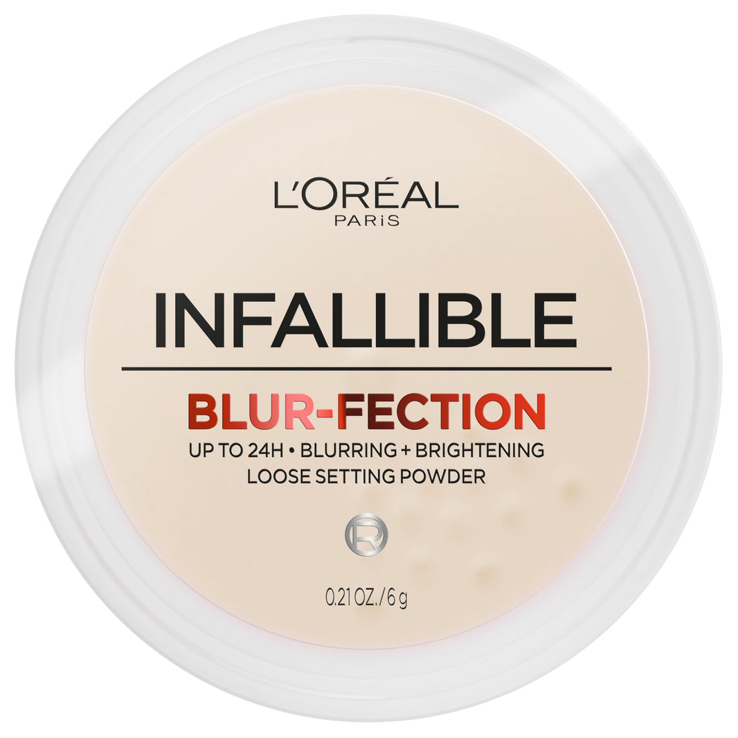 L'Oreal Paris Infallible Blur-fection Longwear Loose Setting Powder, Blurring Face Powder With Up to 24HRs of Wear, Brightening Light Pink, 1 Kit-L'Oreal Paris Infallible Blur-fection Longwear Loose Setting Powder, Blurring Face Powder With Up to 24HRs of Wear, Brightening Light Pink, 1 Kit