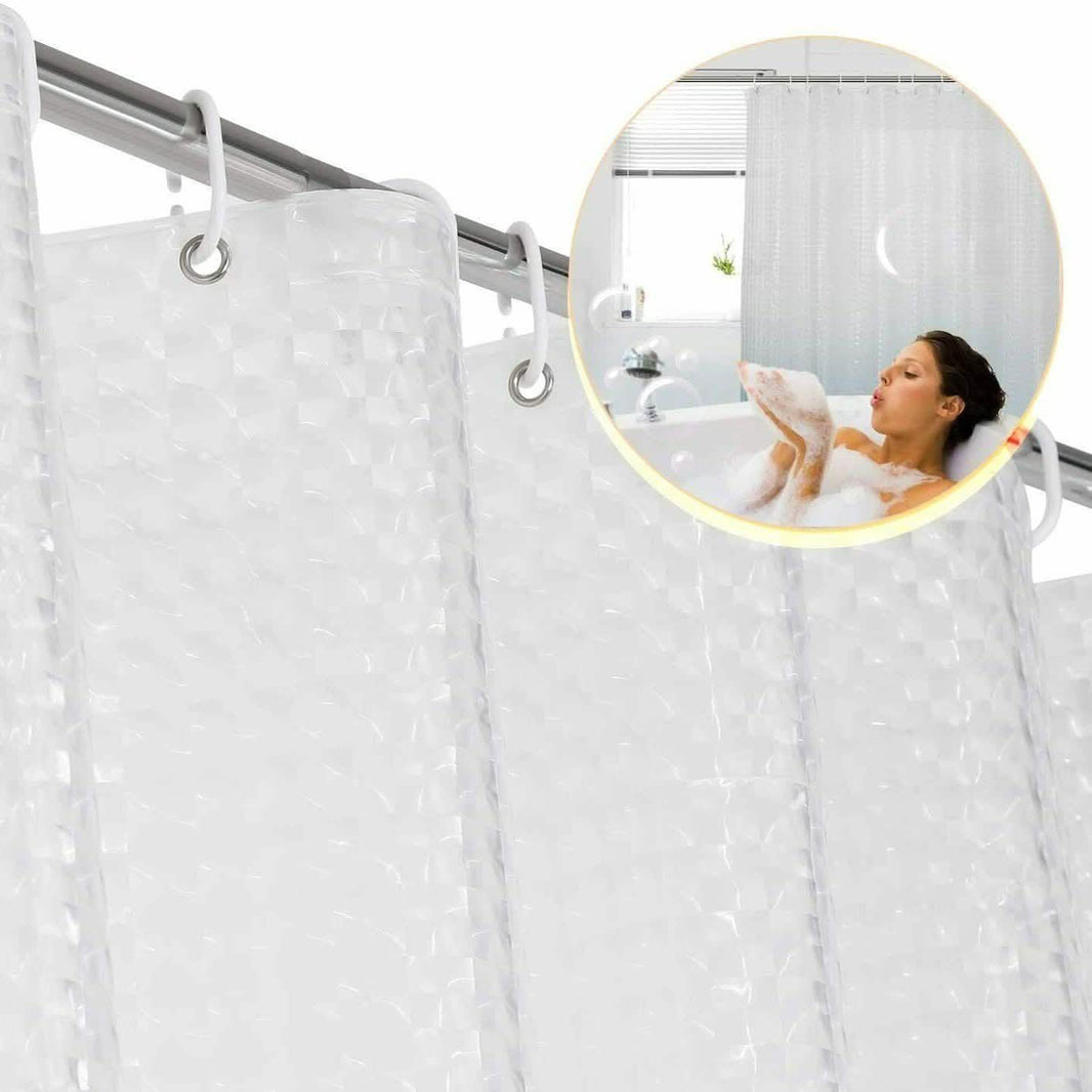 72 Inch FITNATE EVA Shower Clear Curtain Liner-72 Inch FITNATE EVA Shower Clear Curtain Liner