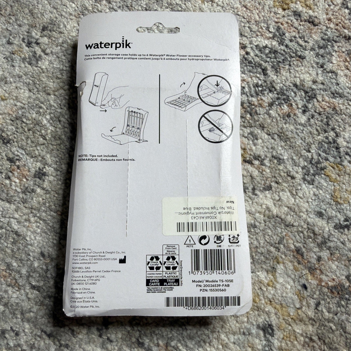 Waterpik Tip Storage Case (TS-105E)-Waterpik Tip Storage Case (TS-105E)