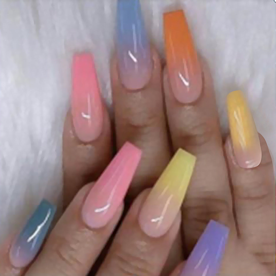 Flat Head Nail Fake Nail Patch Wear Manicure Finished Product-d79768122ecf8088d235f1ace2100828
