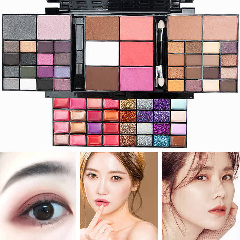 74 Colors Makeup Set Lip Gloss Blush Eyeshadow Highlight Combination Plate Wholesale Makeup Set-a443a3c0366395092e5d6dc1df8f5112